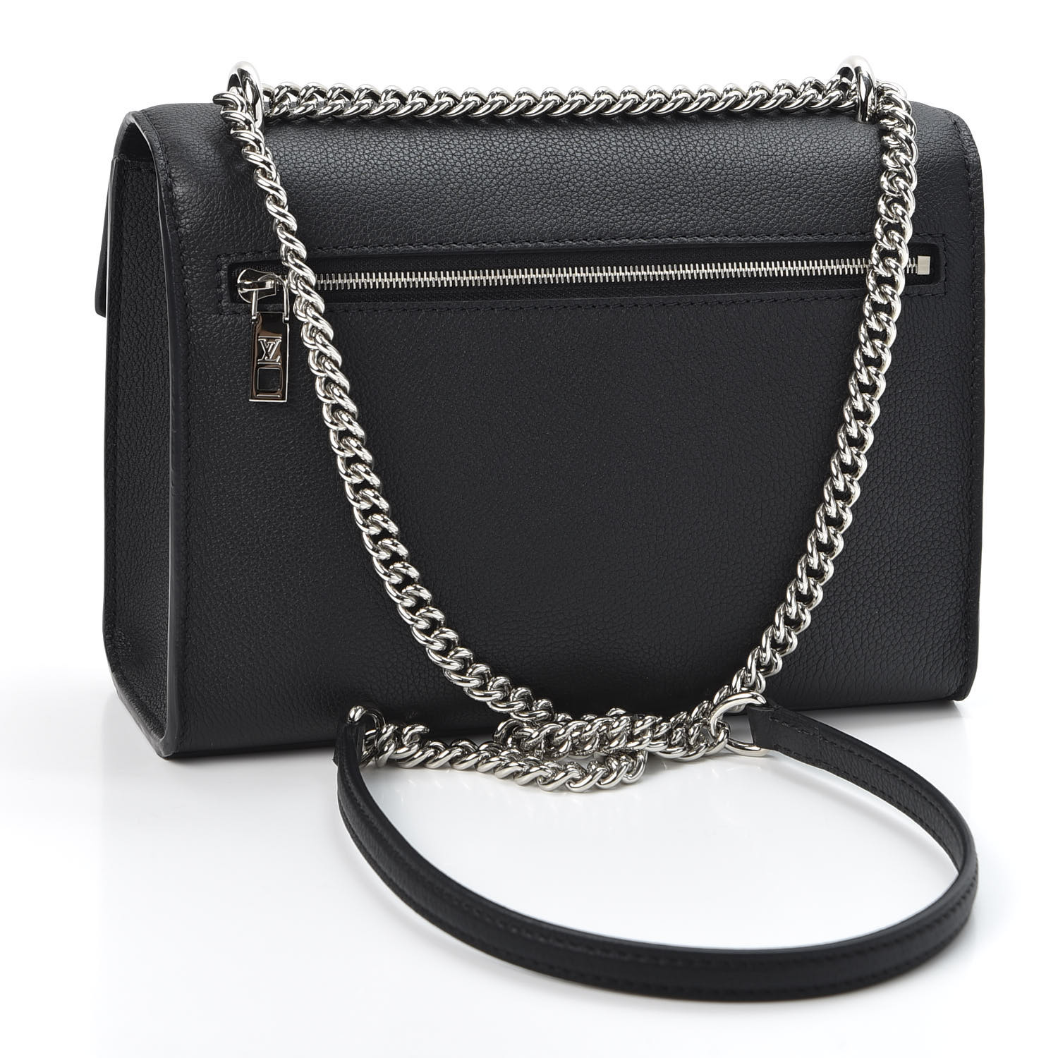 Eluxury Company - The Lockme Chain PM handbag is made from grained calf  leather. Its sleek lines are signed with the iconic LV turn lock,  reimagined in a stylish facetted design. It