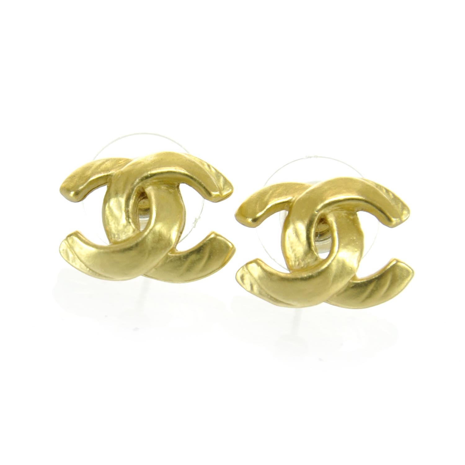 CHANEL CC Logo Earrings Gold 29342 | FASHIONPHILE