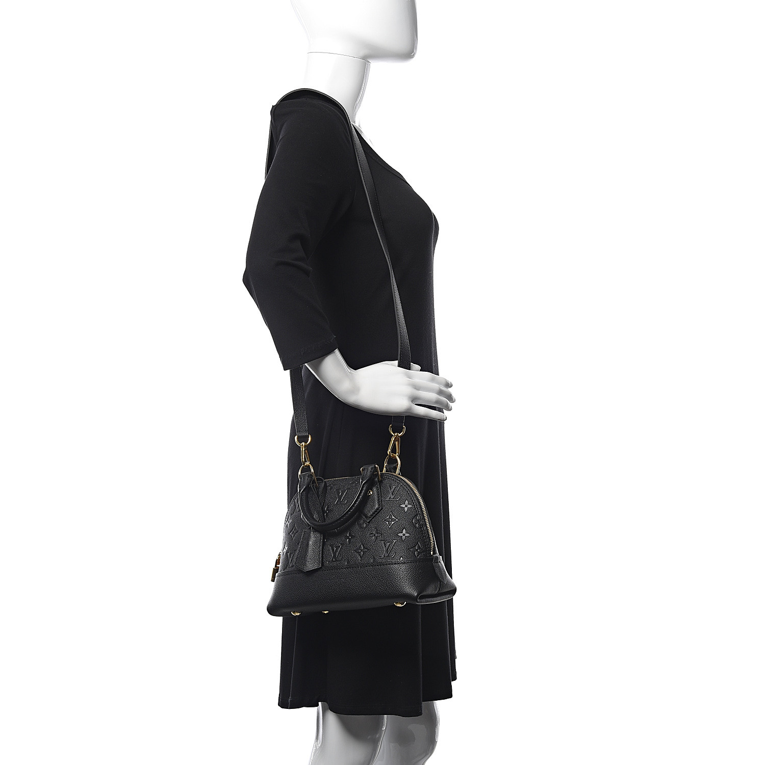 Louis Vuitton Monogram Empreinte Neo Alma PM M44885 Beige Leather