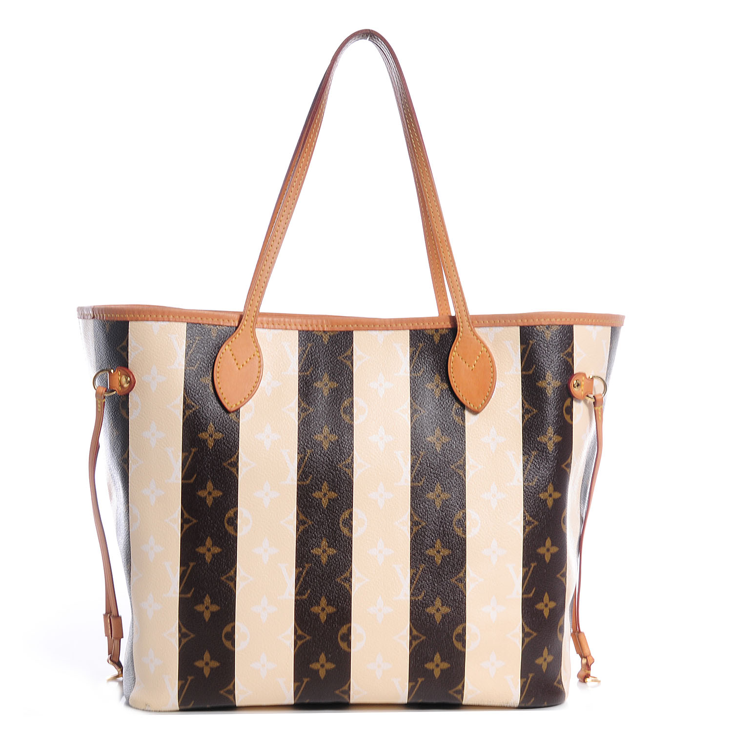 LOUIS VUITTON Monogram Rayures Neverfull MM 72956