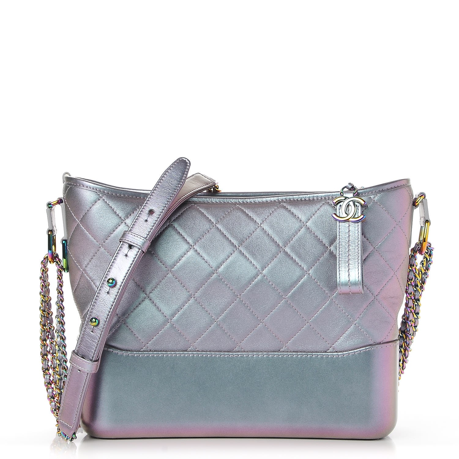 chanel iridescent lambskin quilted bag