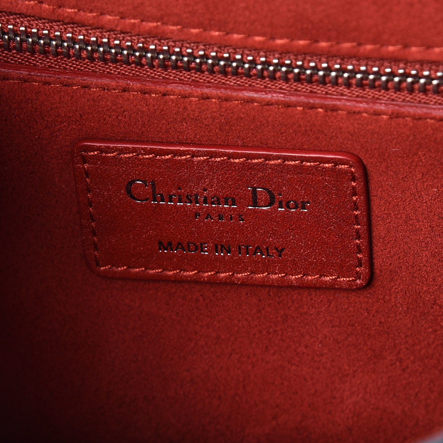 Christian Dior Calfskin Embossed Cannage Studded Small Dioraddict Flap Bag Red Fashionphile