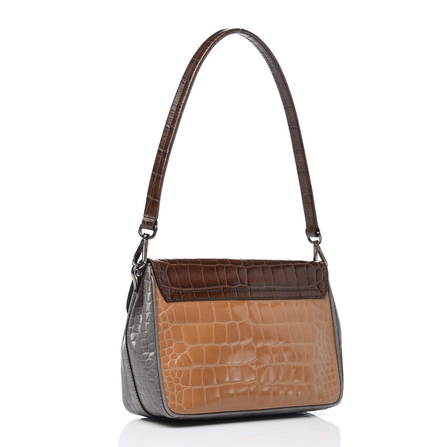 Prada Crocodile Shoulder Bag Multicolor 311715 