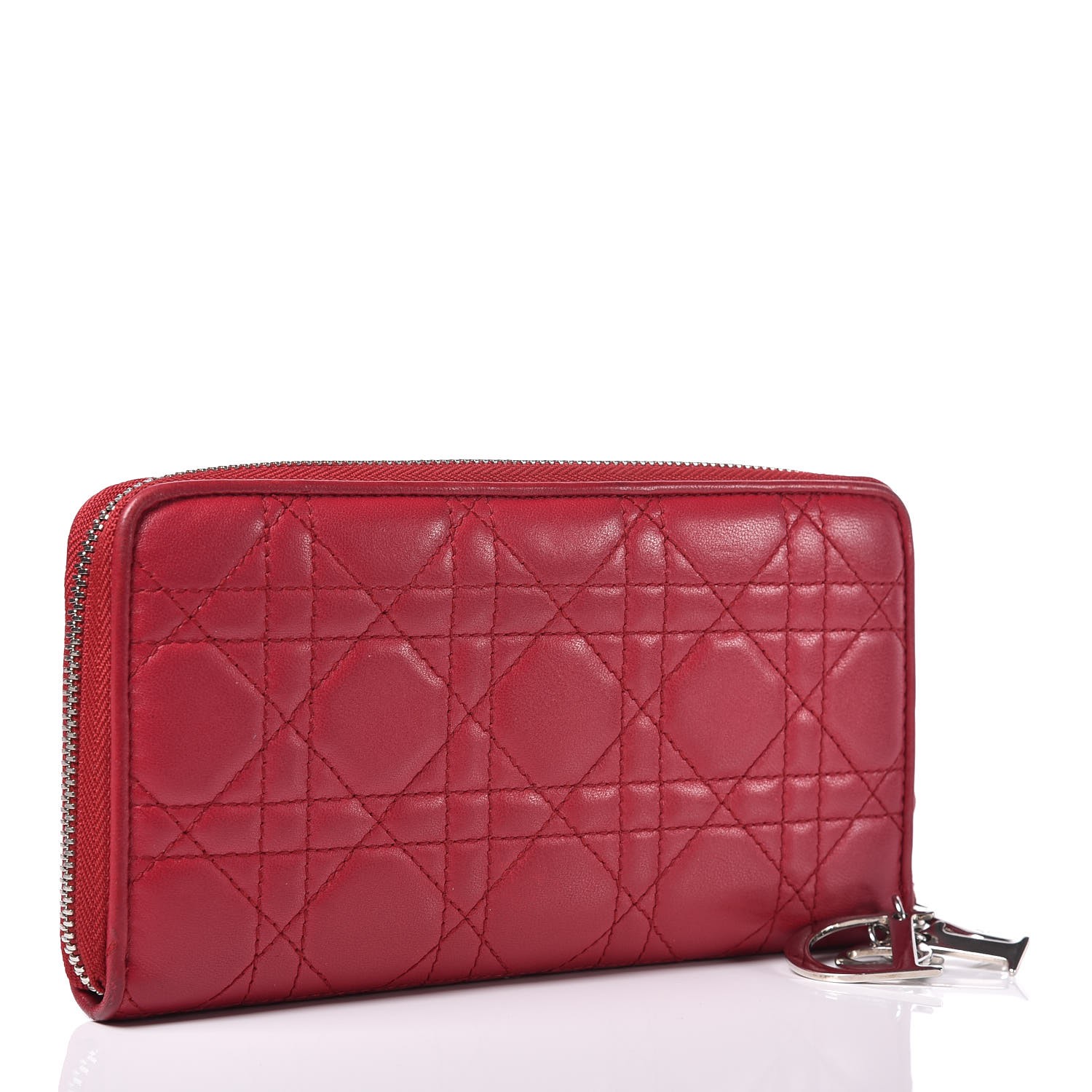 dior red wallet