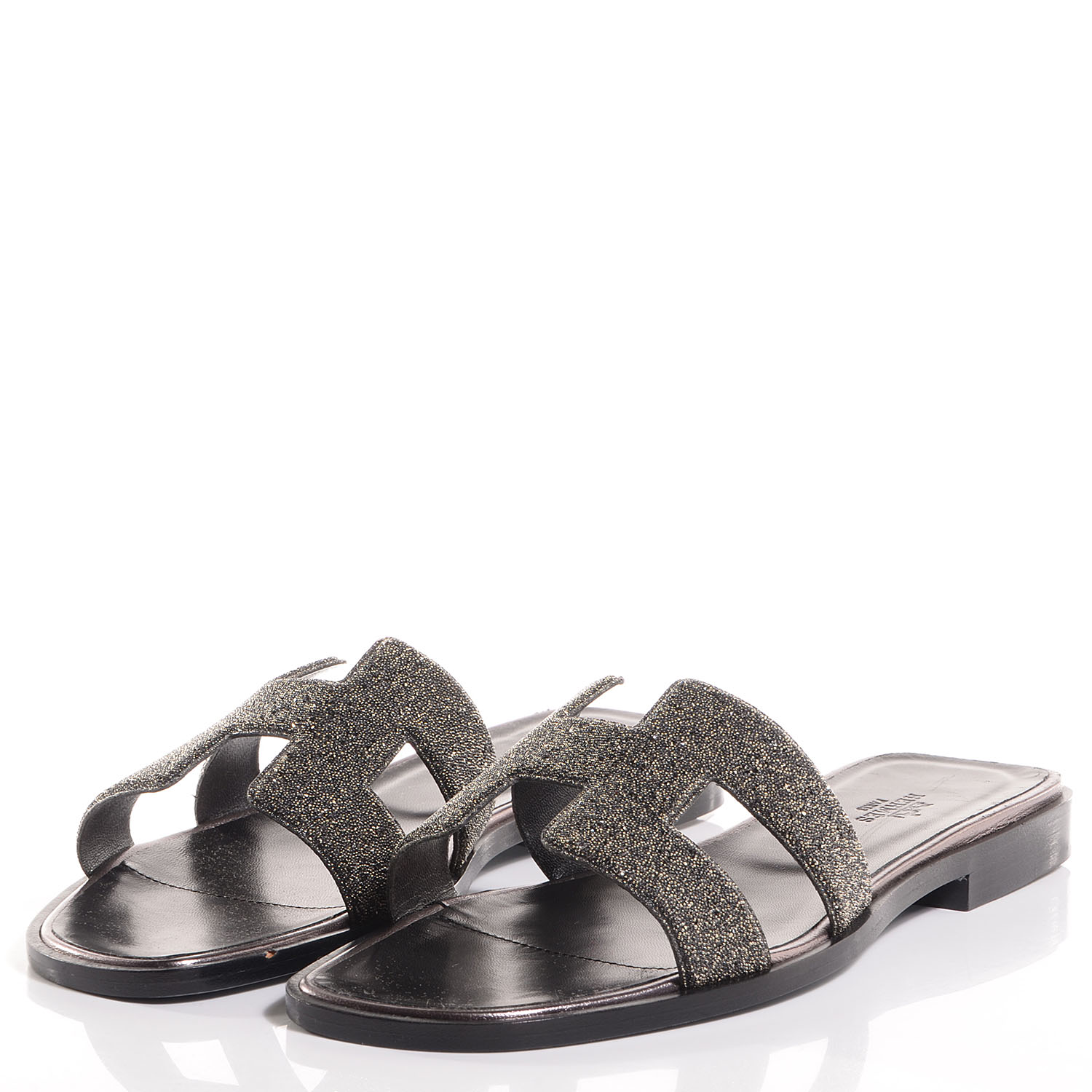 hermes sandals glitter