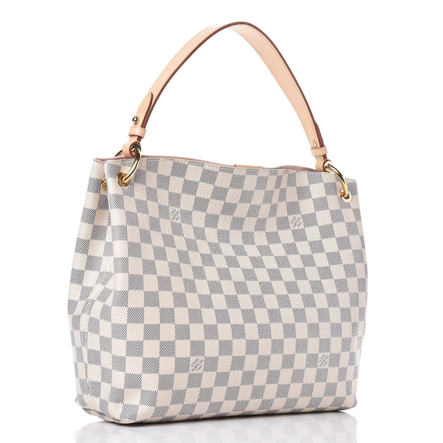 Louis Vuitton - Authenticated Graceful Handbag - Leather White Plain for Women, Good Condition