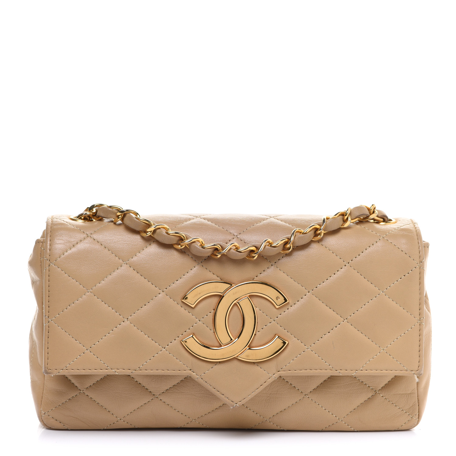 chanel lambskin quilted small single flap