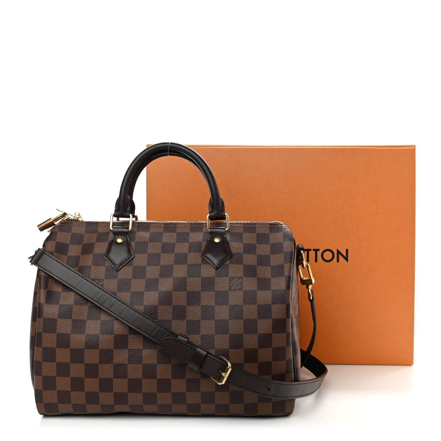 speedy 30 bandouliere damier ebene