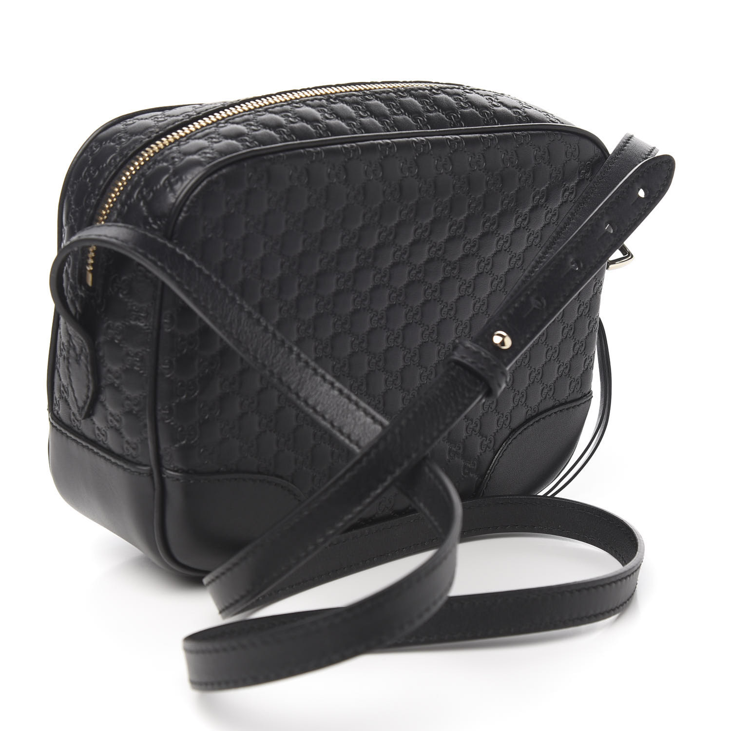 gucci microguccissima bag black leather