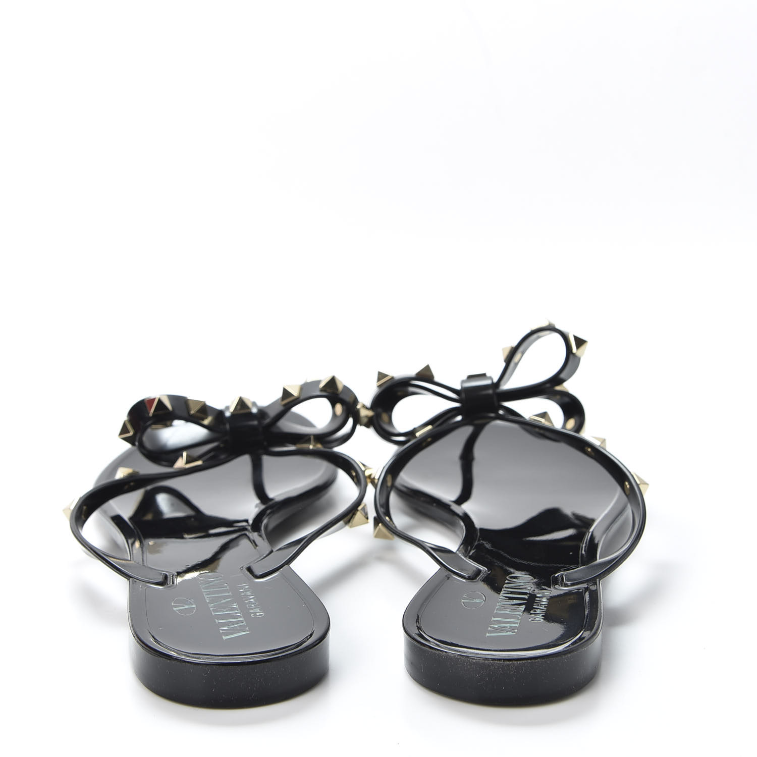 valentino jelly sandals black