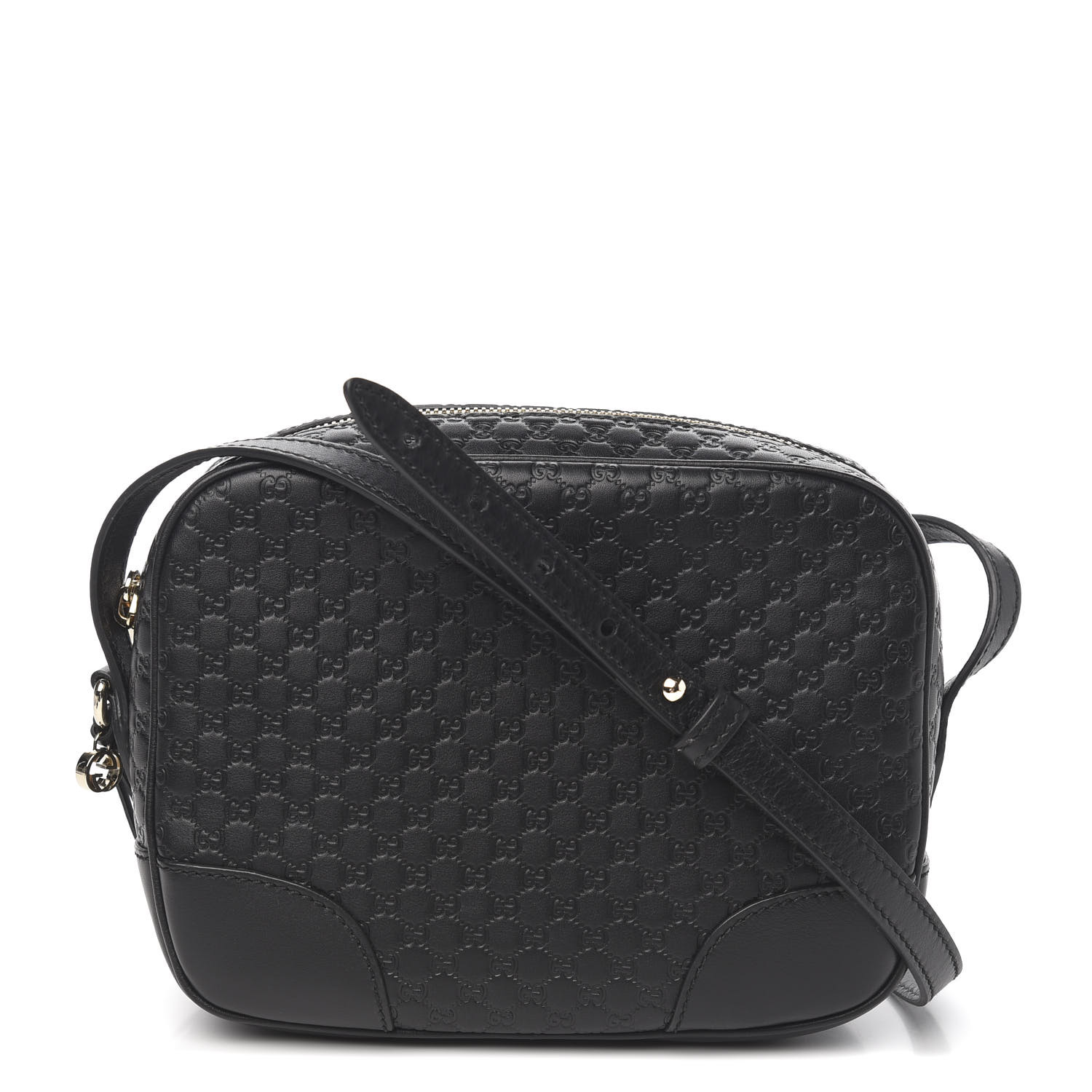 gucci microguccissima bag black leather