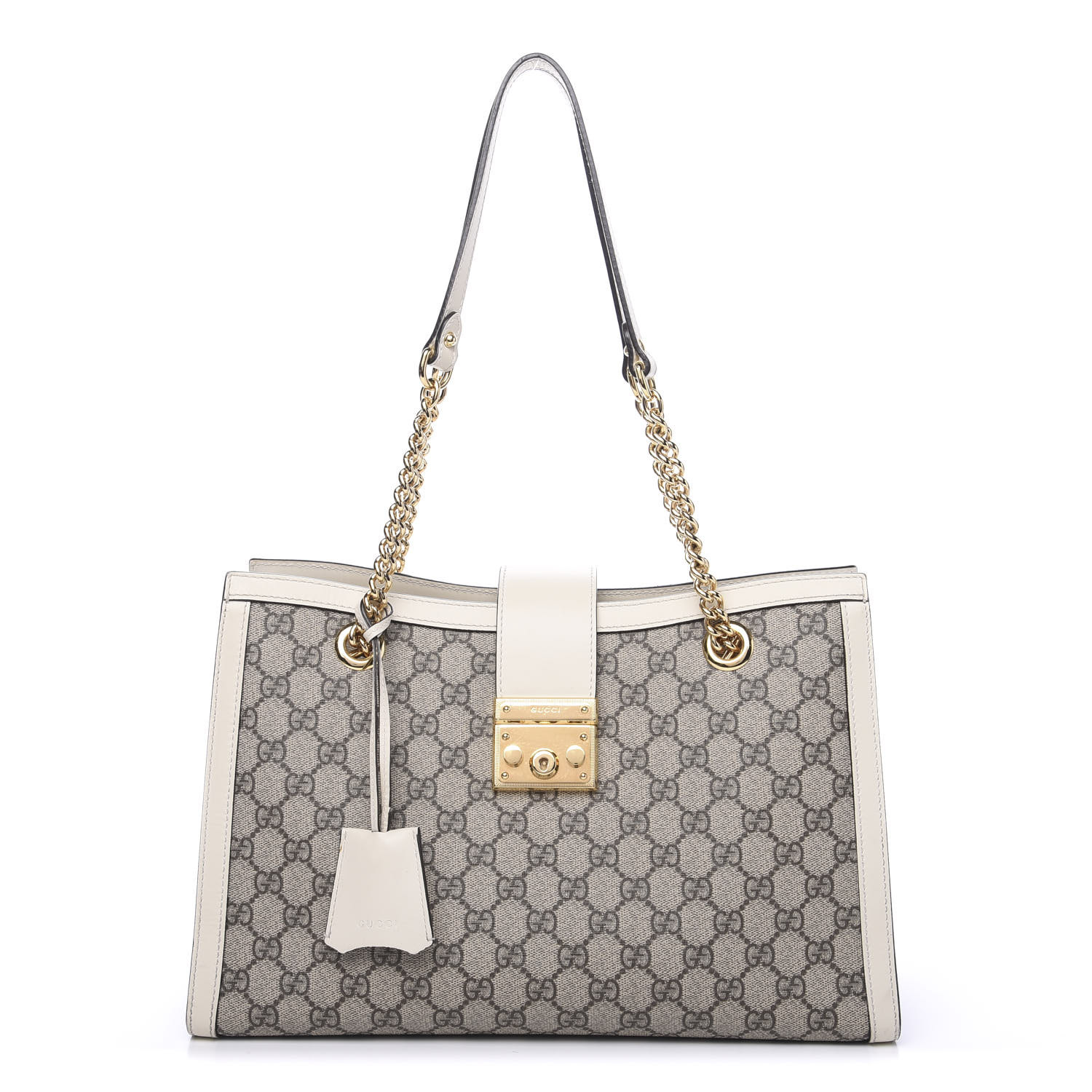 gucci padlock white