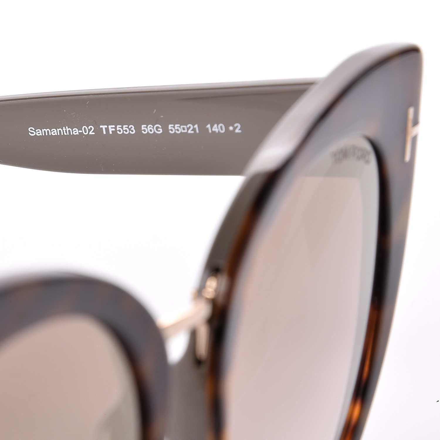 Tom Ford Samantha Cat Eye Sunglasses Tf553 Havana 228529