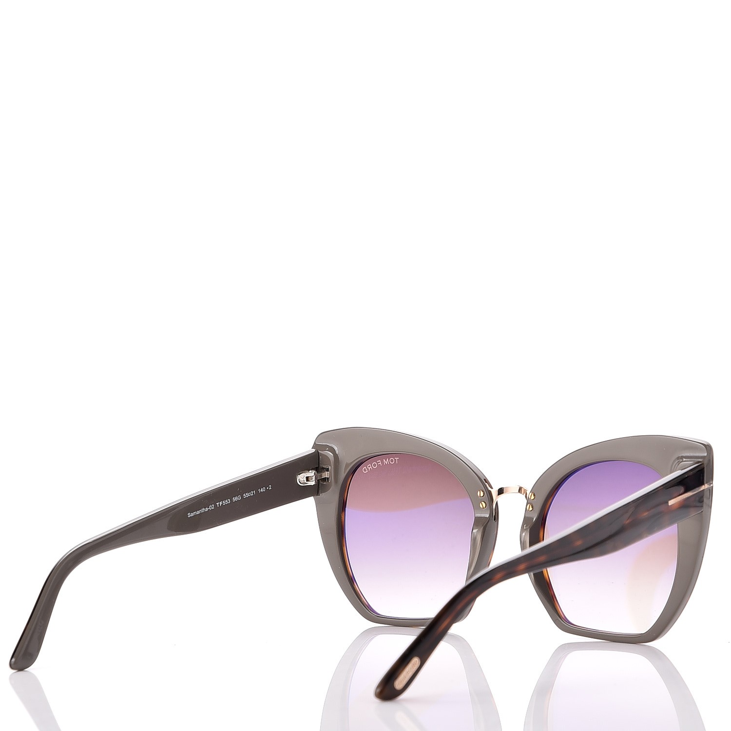 Tom Ford Samantha Cat Eye Sunglasses Tf553 Havana 228529