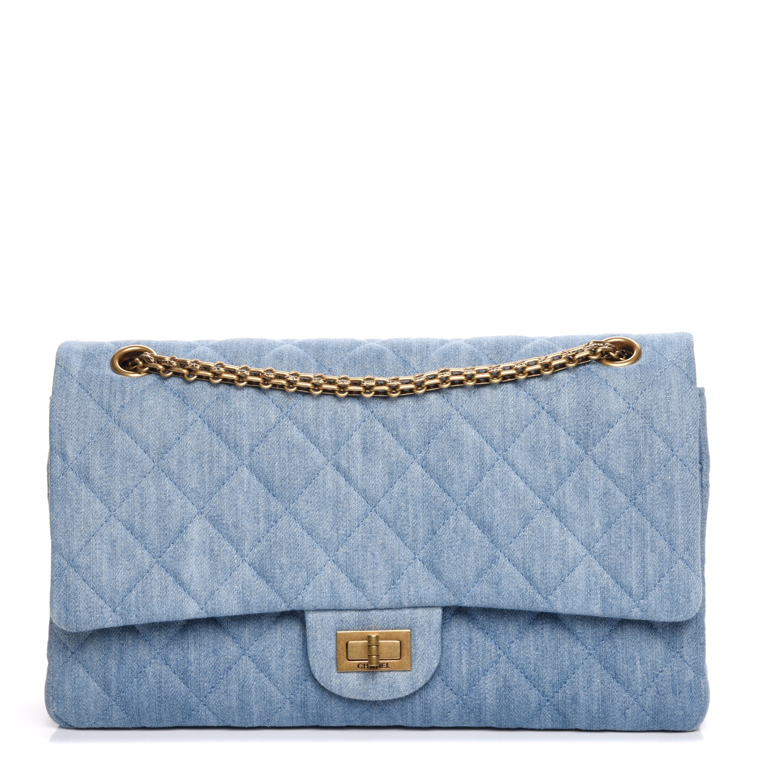 denim quilted bag