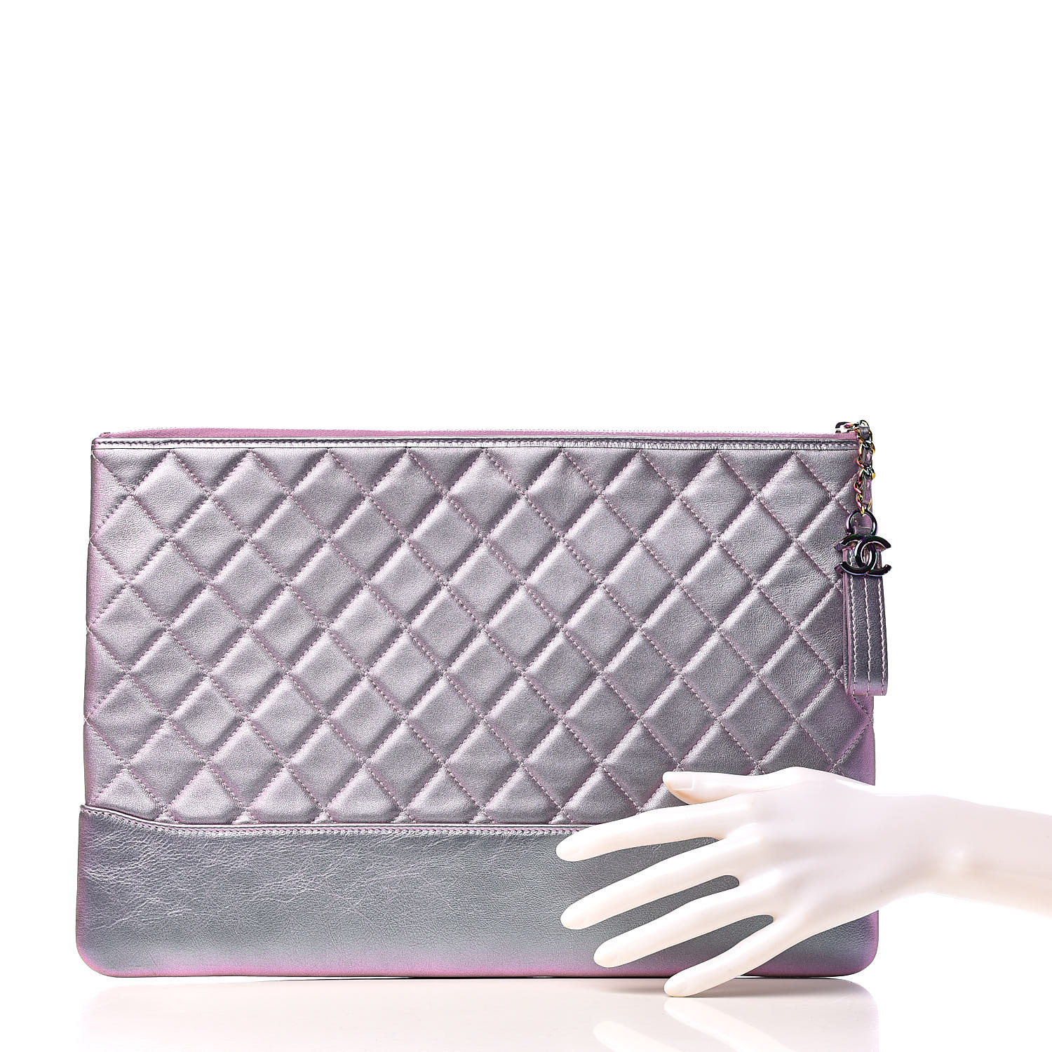 chanel iridescent lambskin quilted bag