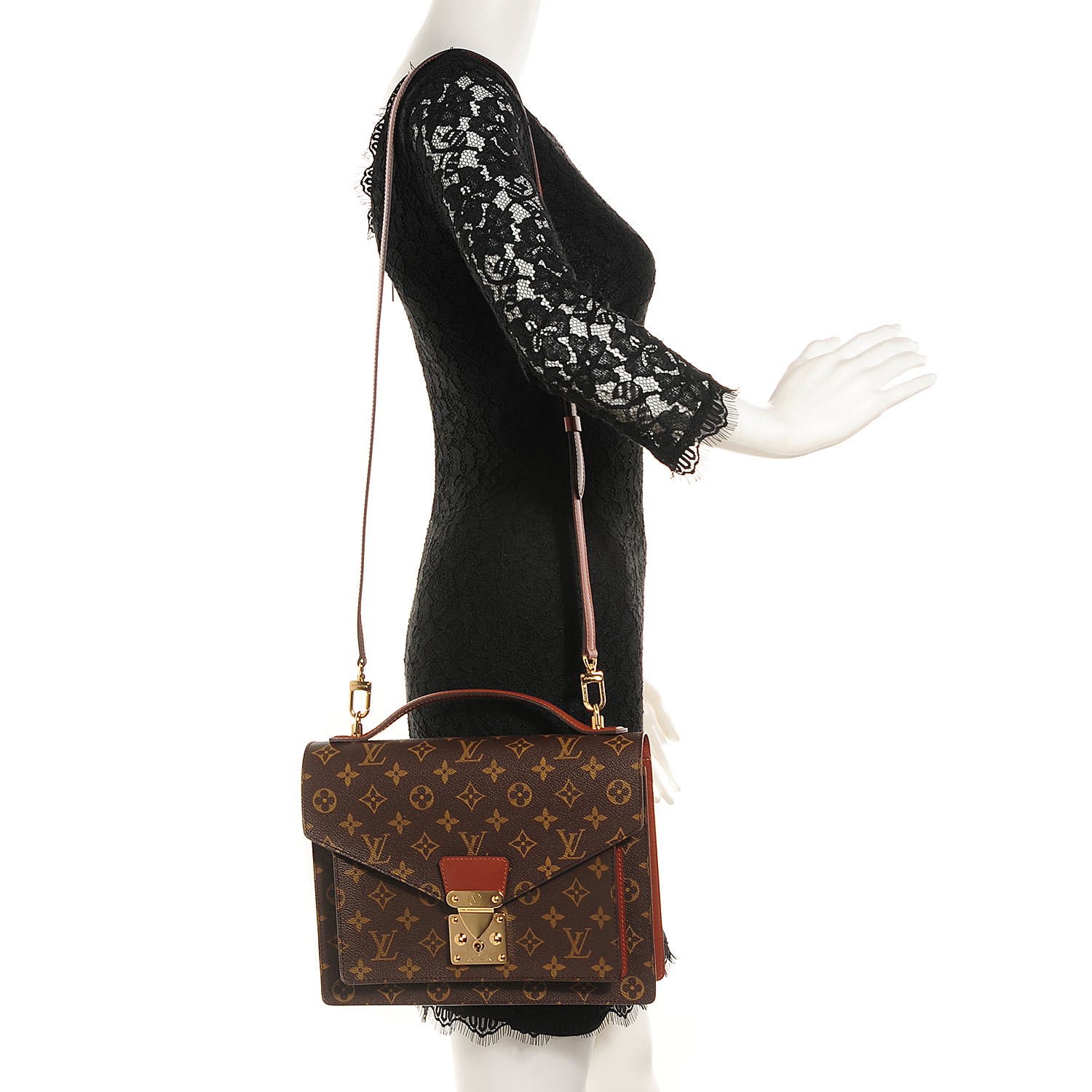 Louis Vuitton Monceau Black Leather ref.303885 - Joli Closet