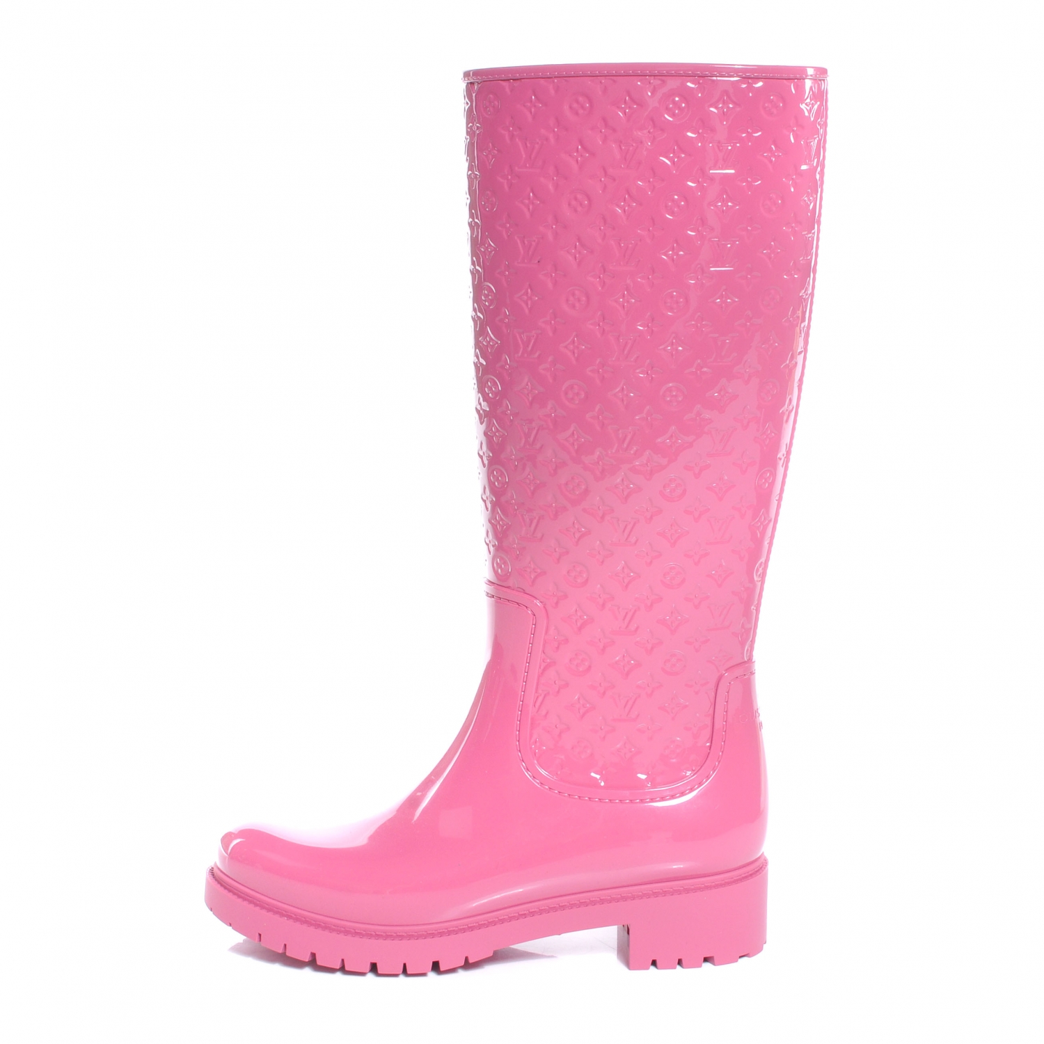 louis vuitton rain boots pink