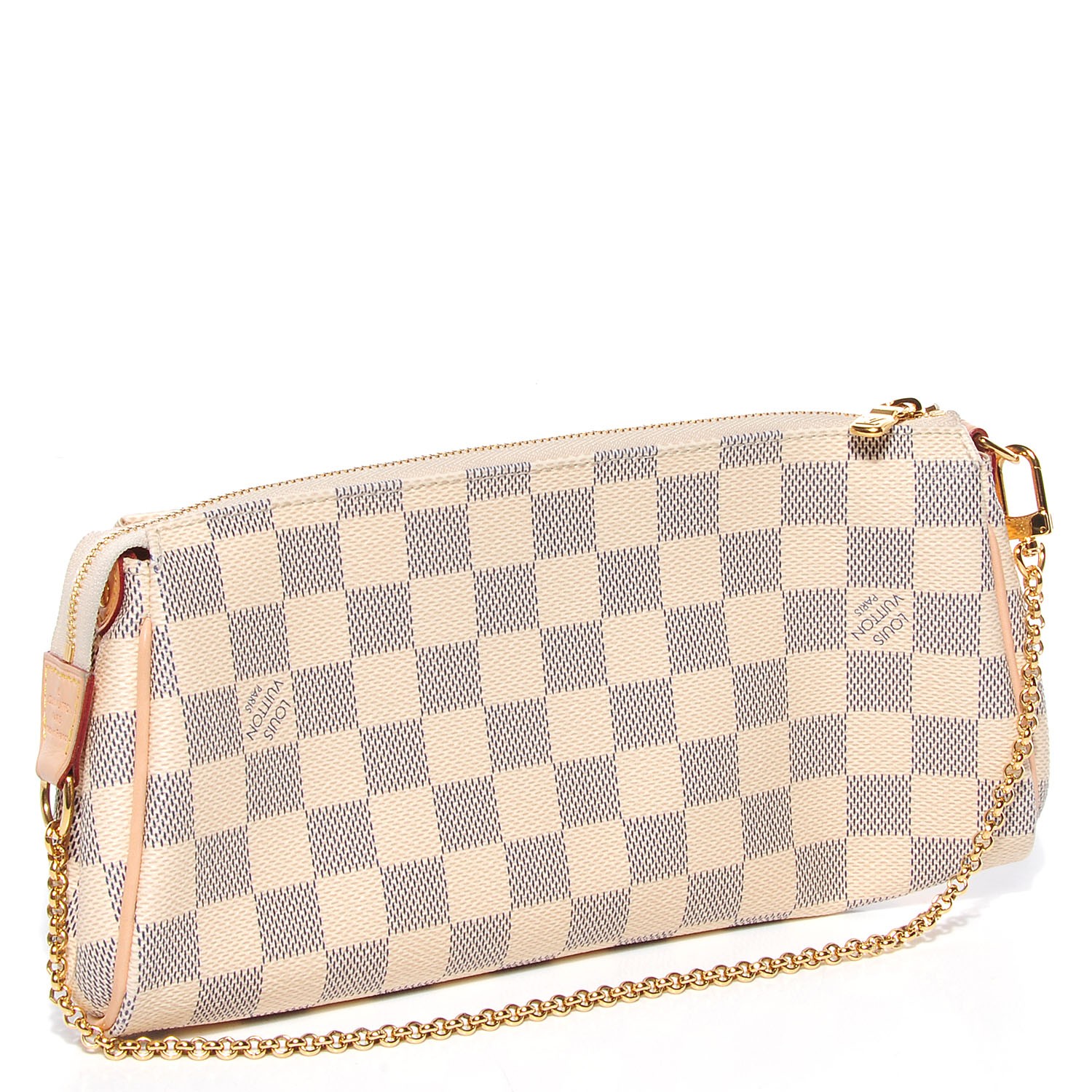 damier azur clutch