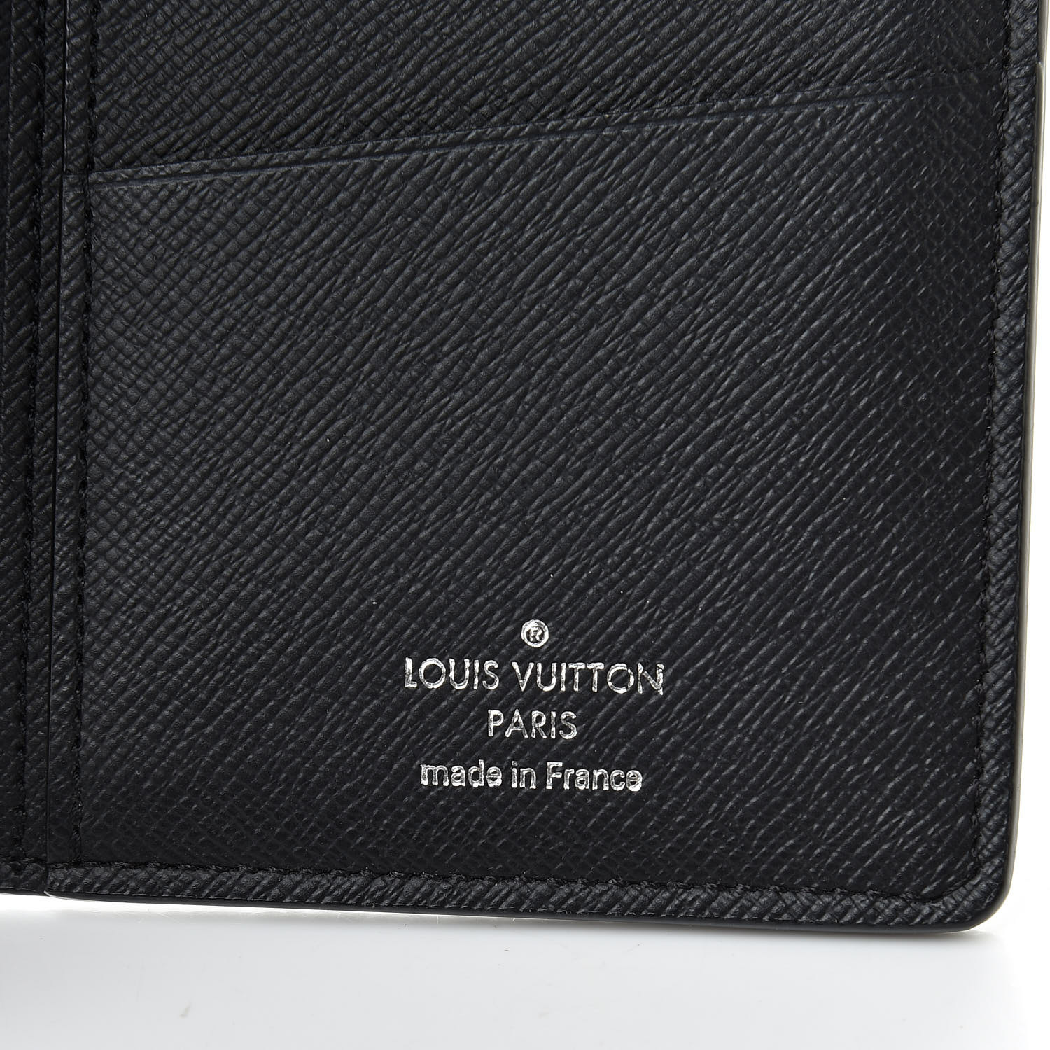 LOUIS VUITTON Damier Graphite Pixel Brazza Wallet Blue 514218