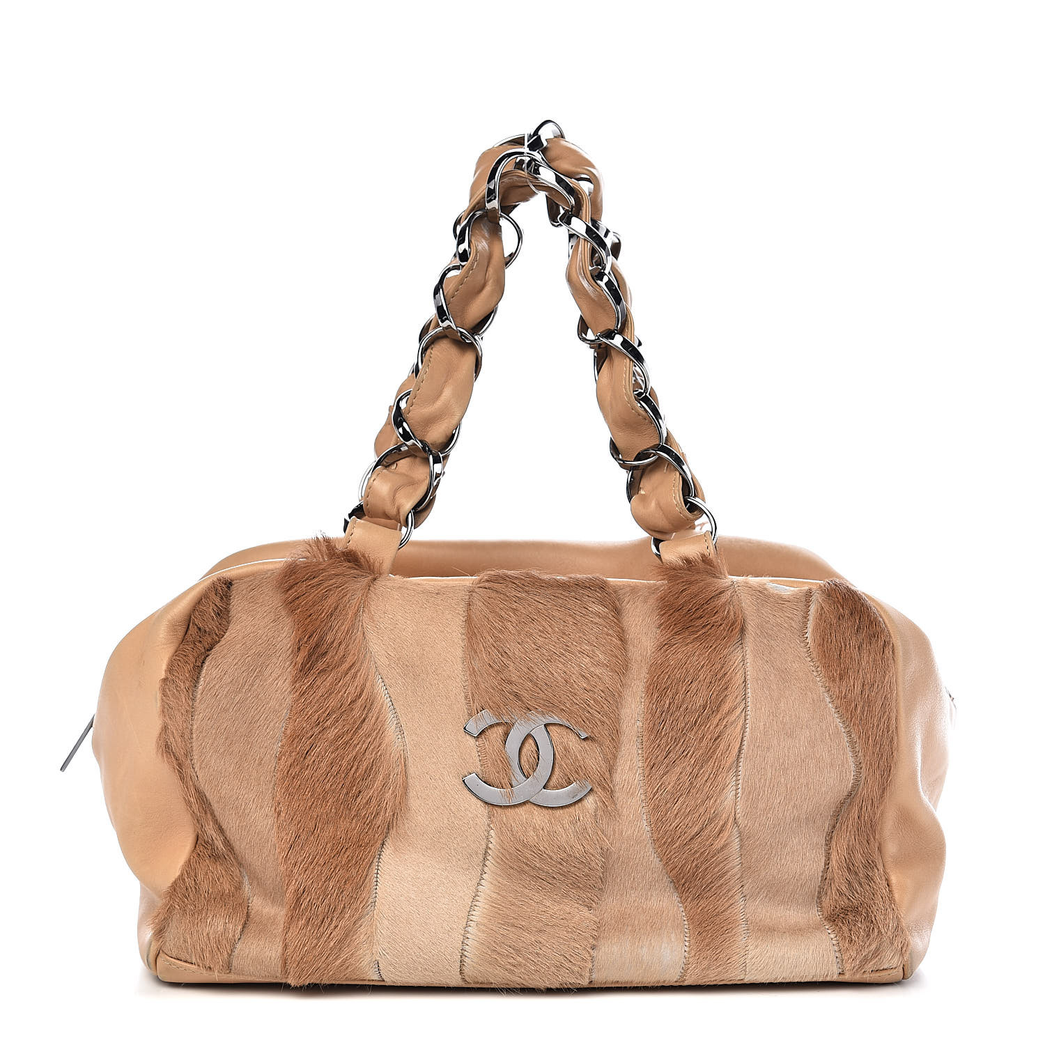 chanel beige shoulder bag