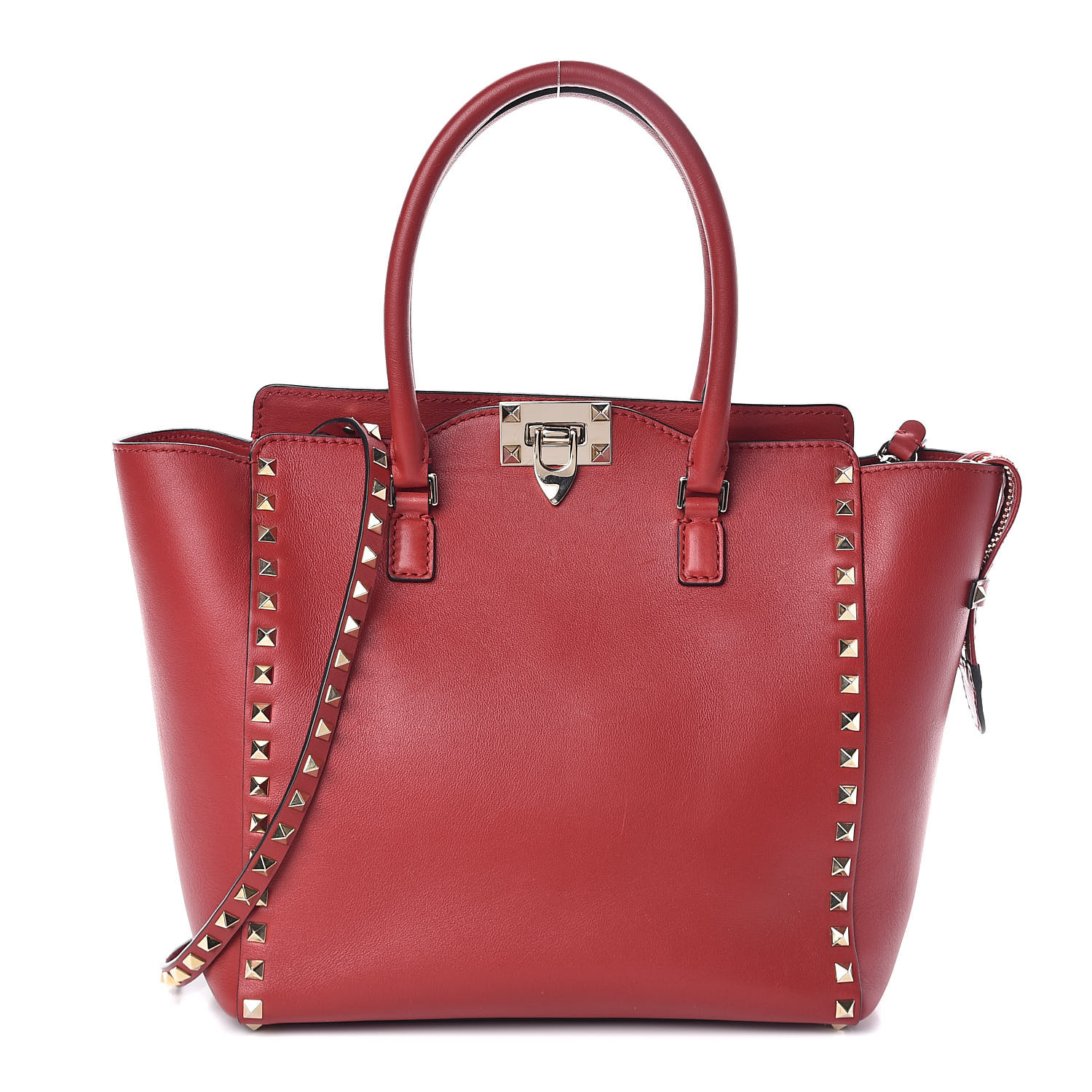 valentino rockstud double handle tote