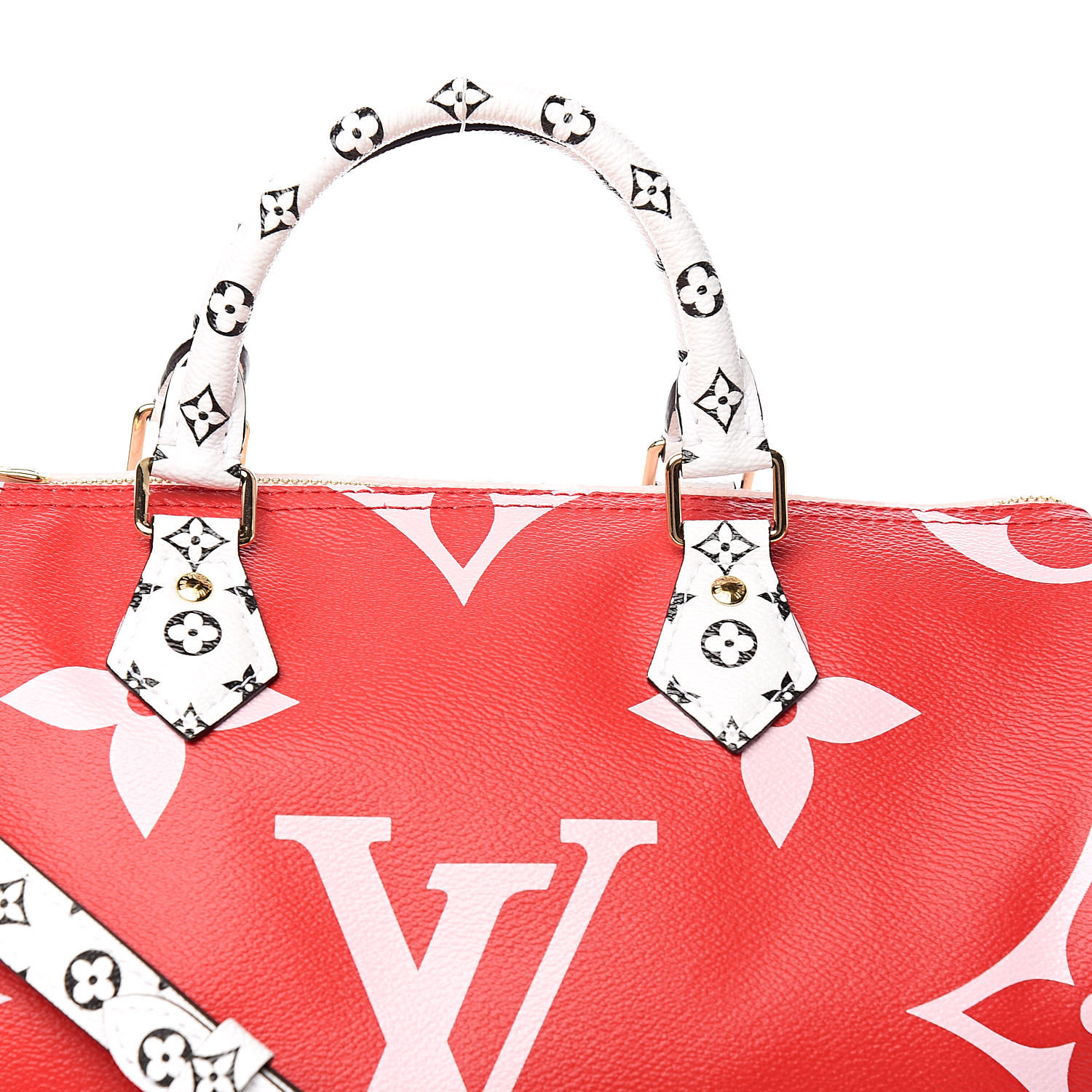 LOUIS VUITTON Monogram Giant Speedy Bandouliere 30 Rouge 517719