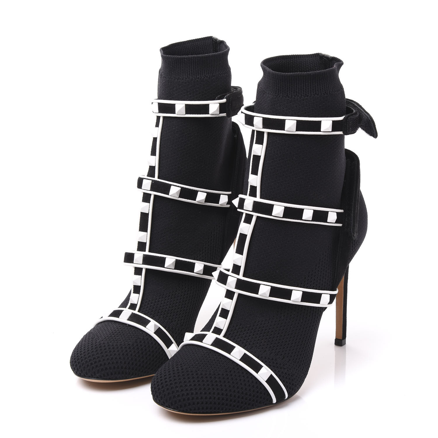 valentino rockstud sock boots