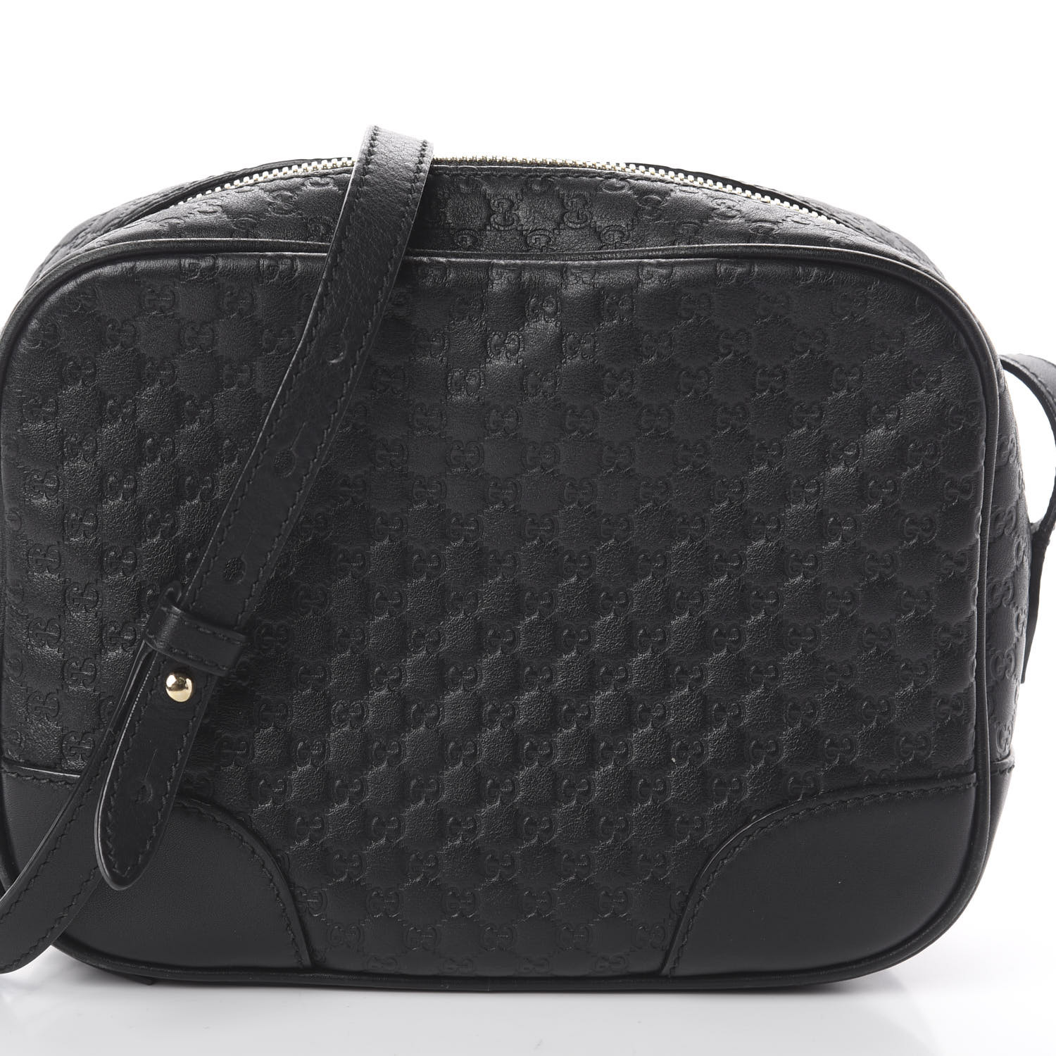 gucci microguccissima bag black leather