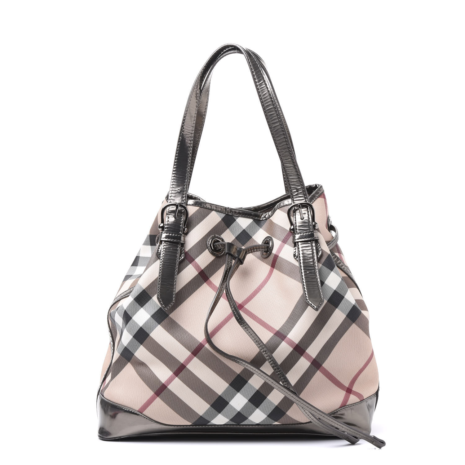 burberry nova check tote bag