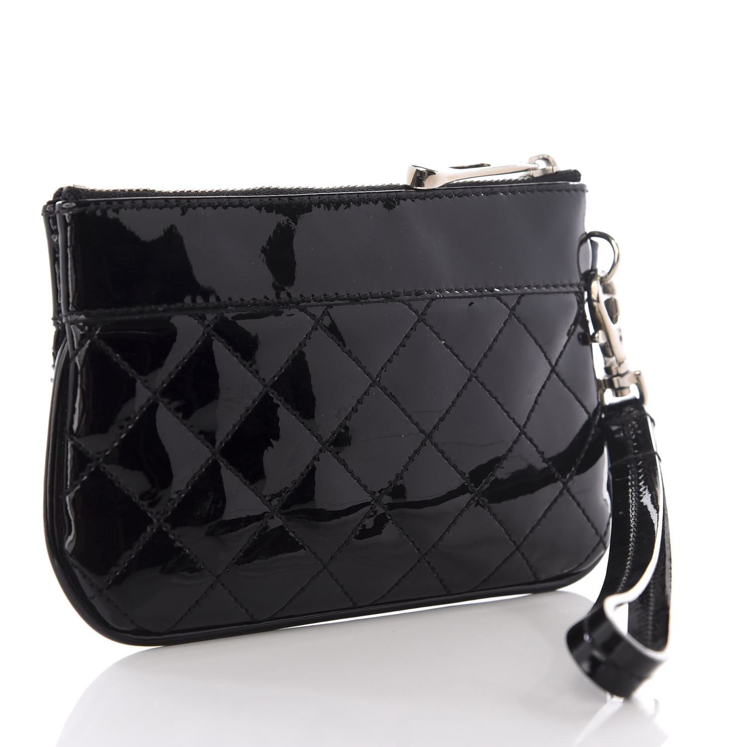 quilted wristlet wallet