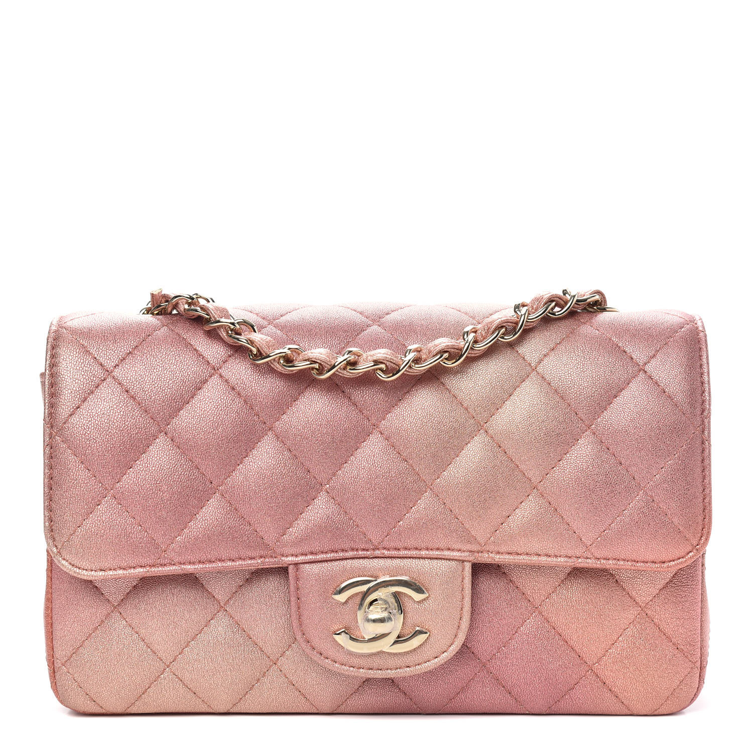 chanel pink lambskin