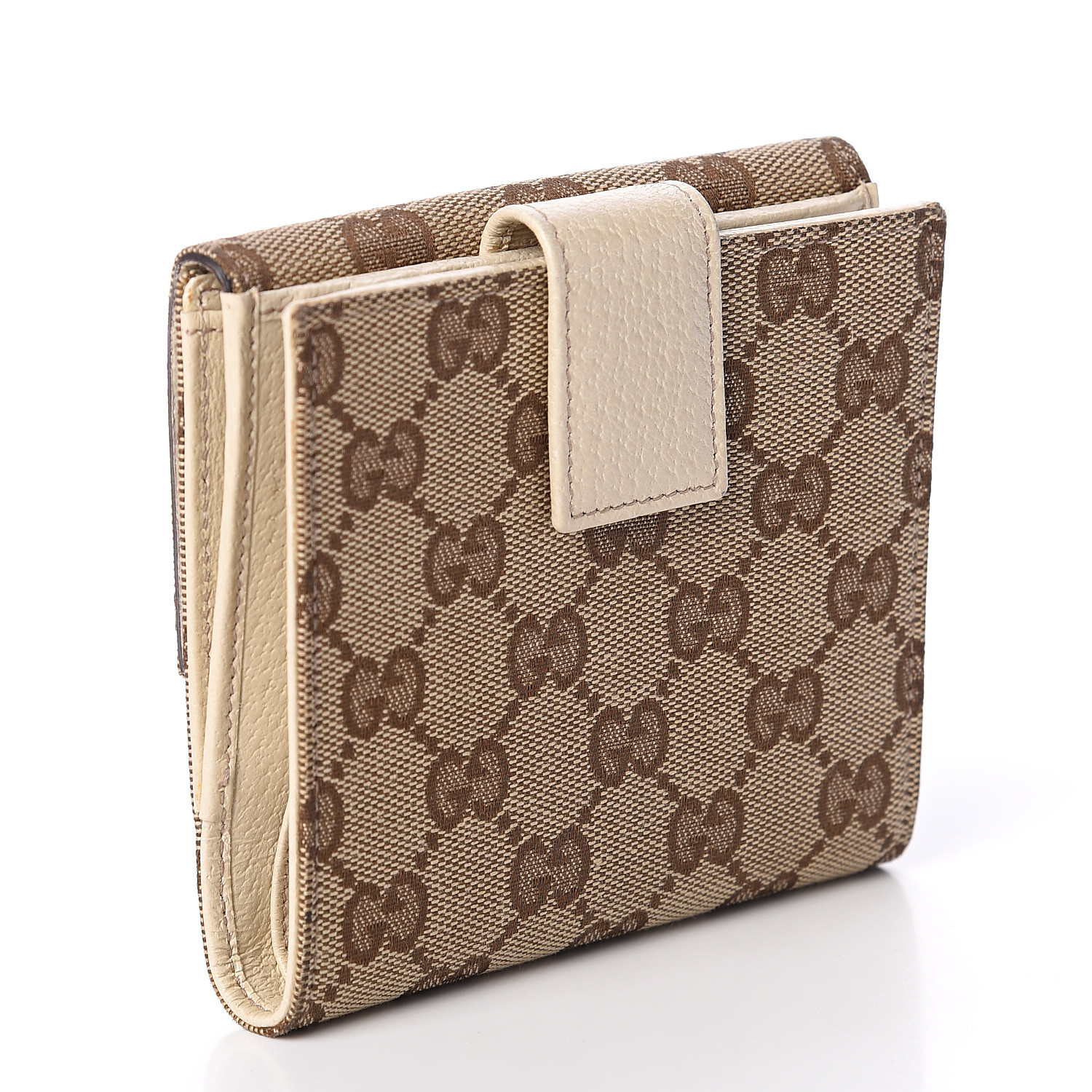 GUCCI Monogram Eclipse Wallet White 548094