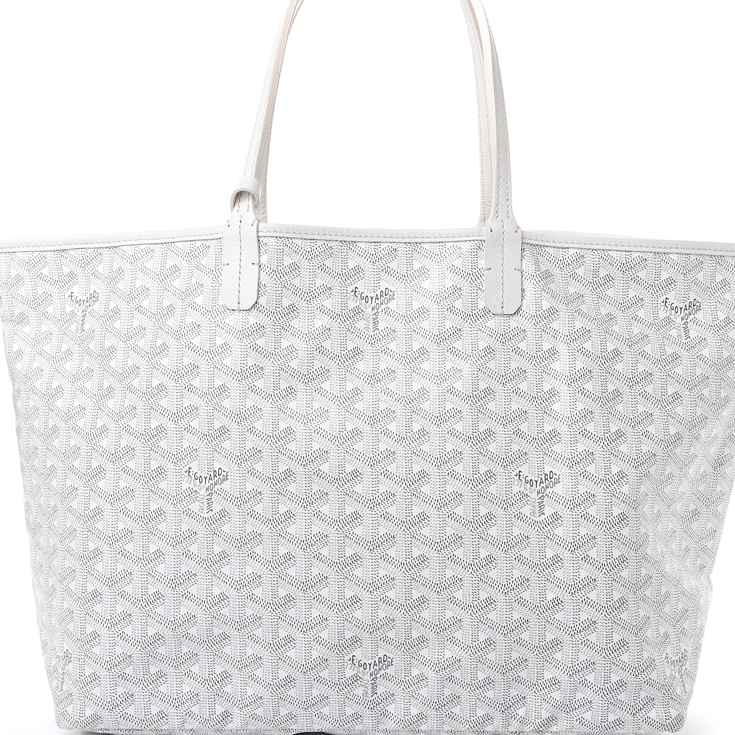 GOYARD Goyardine Saint Louis PM White 548131 | FASHIONPHILE