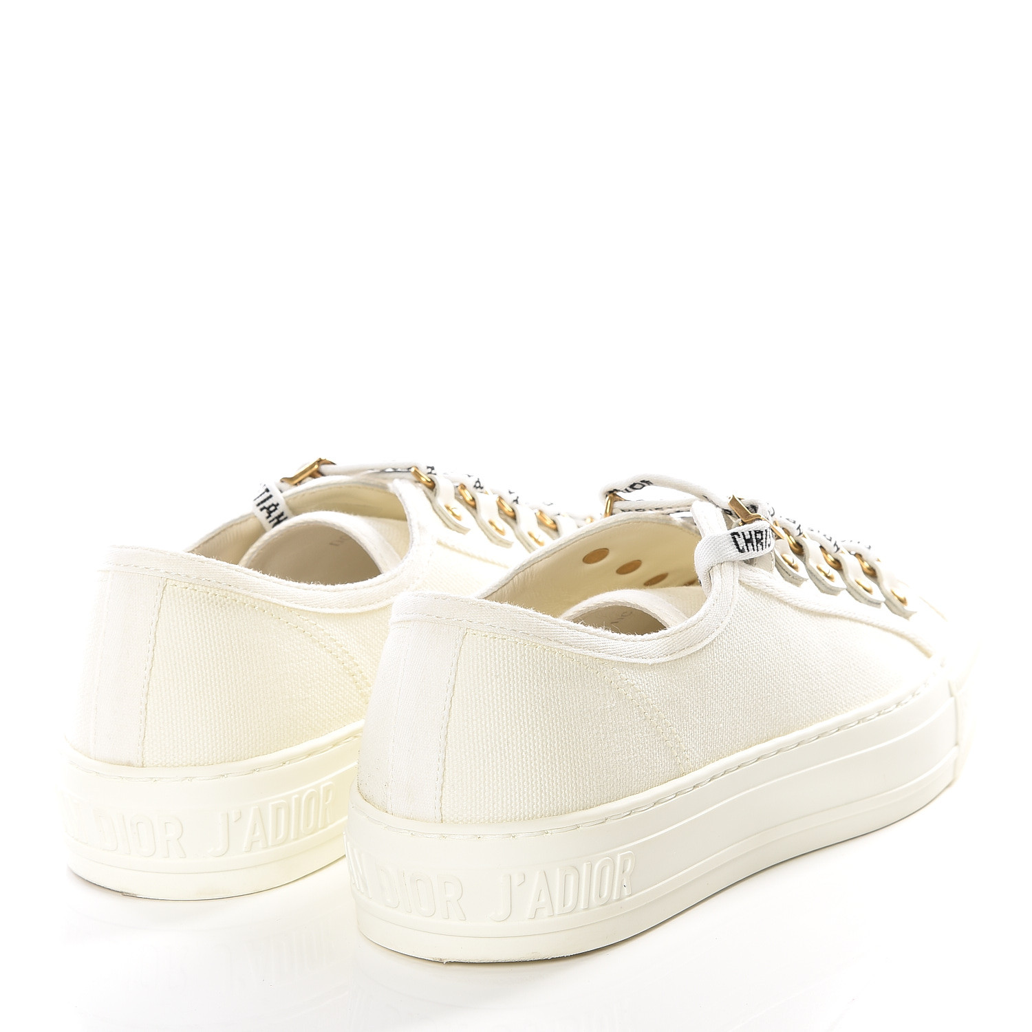 dior white low canvas