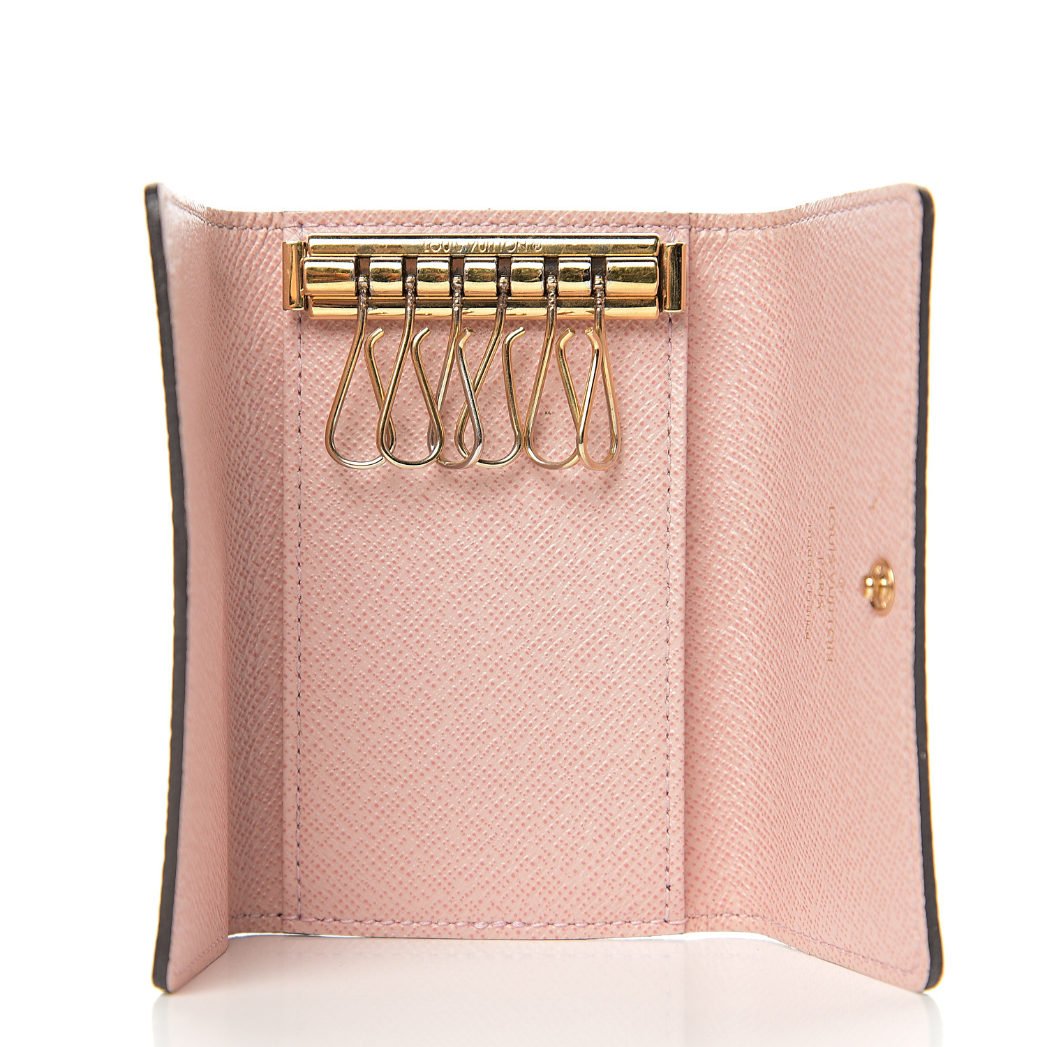 Louis Vuitton Rose Ballerine Vernis Monogram Pochette Cles Key