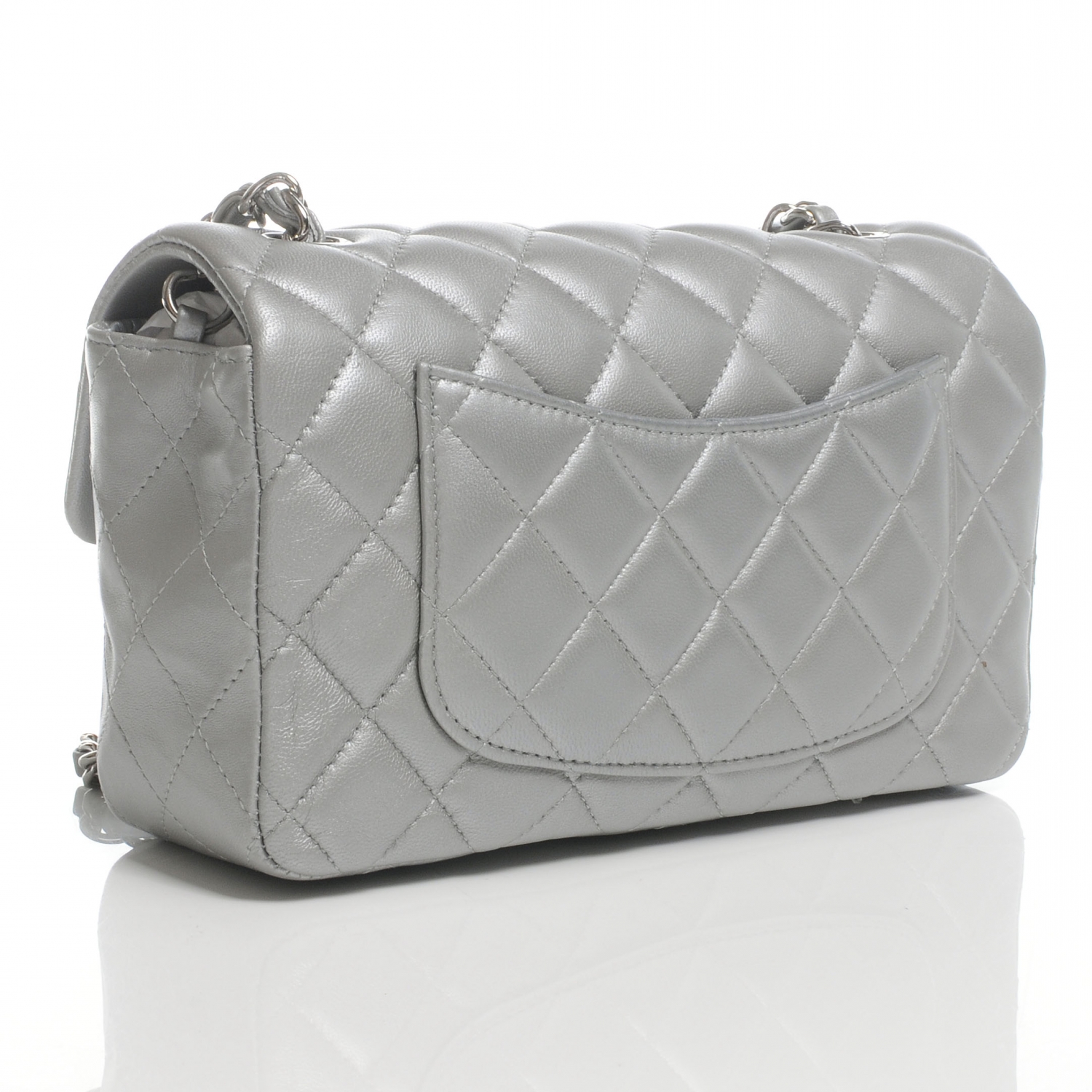 chanel mini flap silver hardware