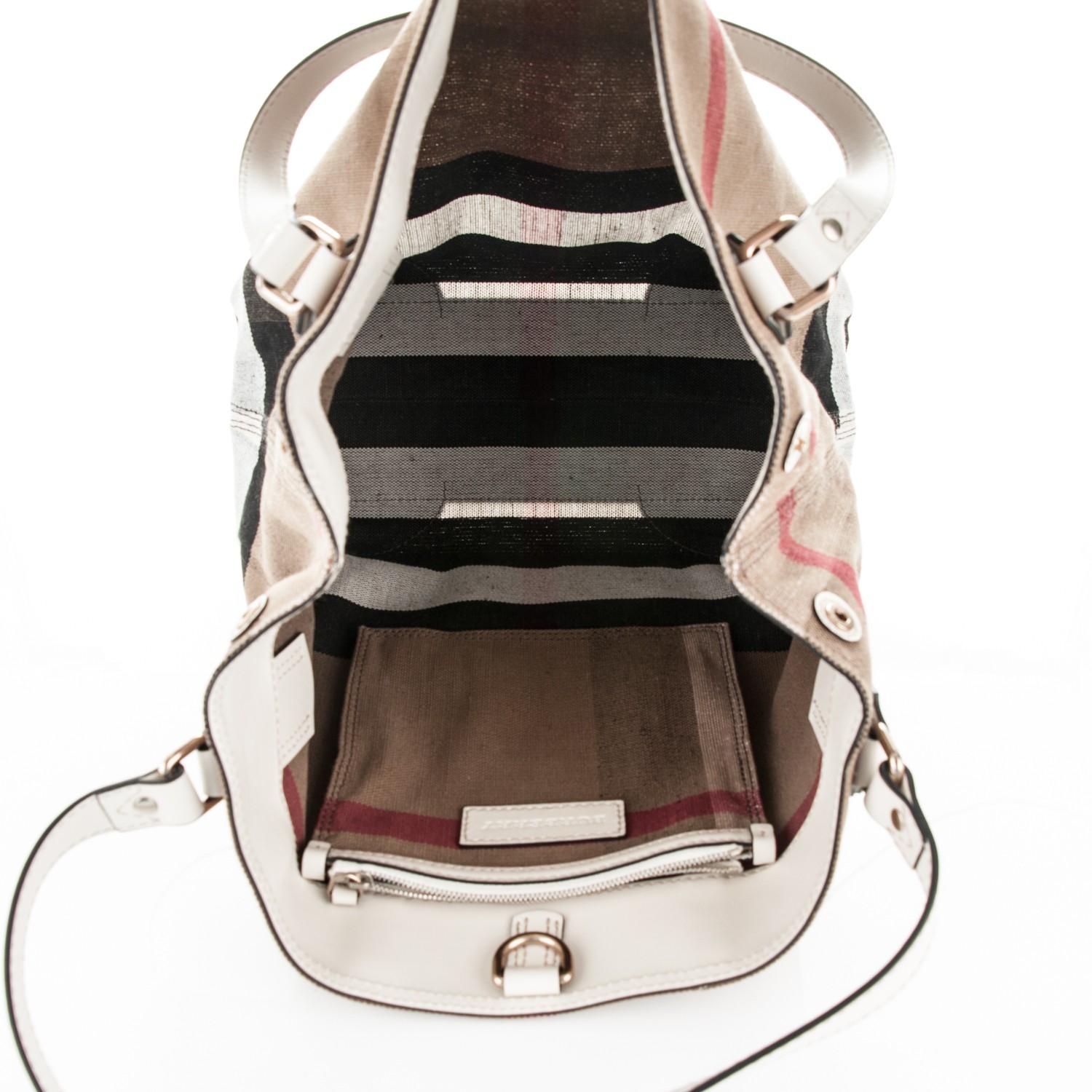 burberry bag white