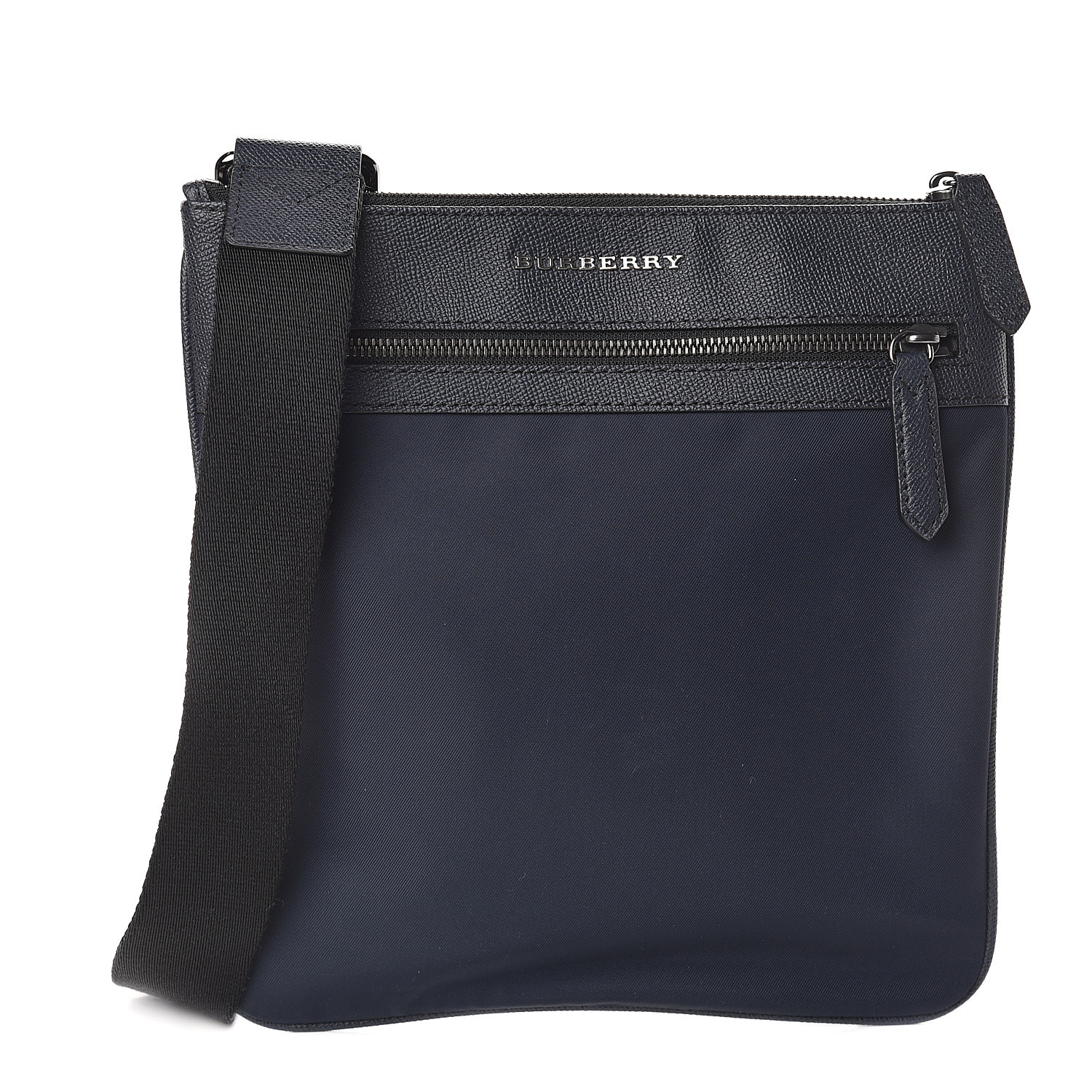 navy nylon crossbody bag