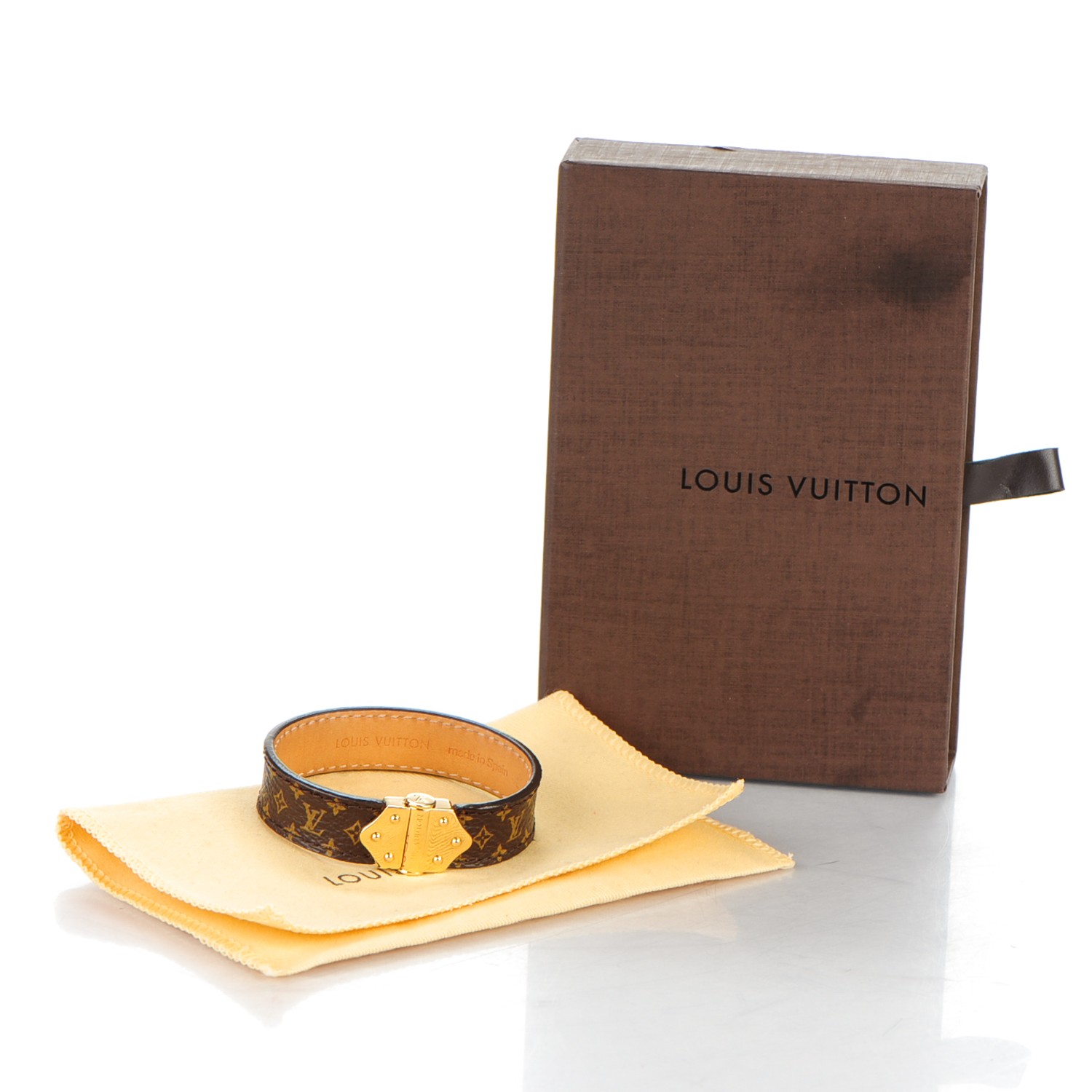 Louis Vuitton Essential V Bracelet, Brown, 19