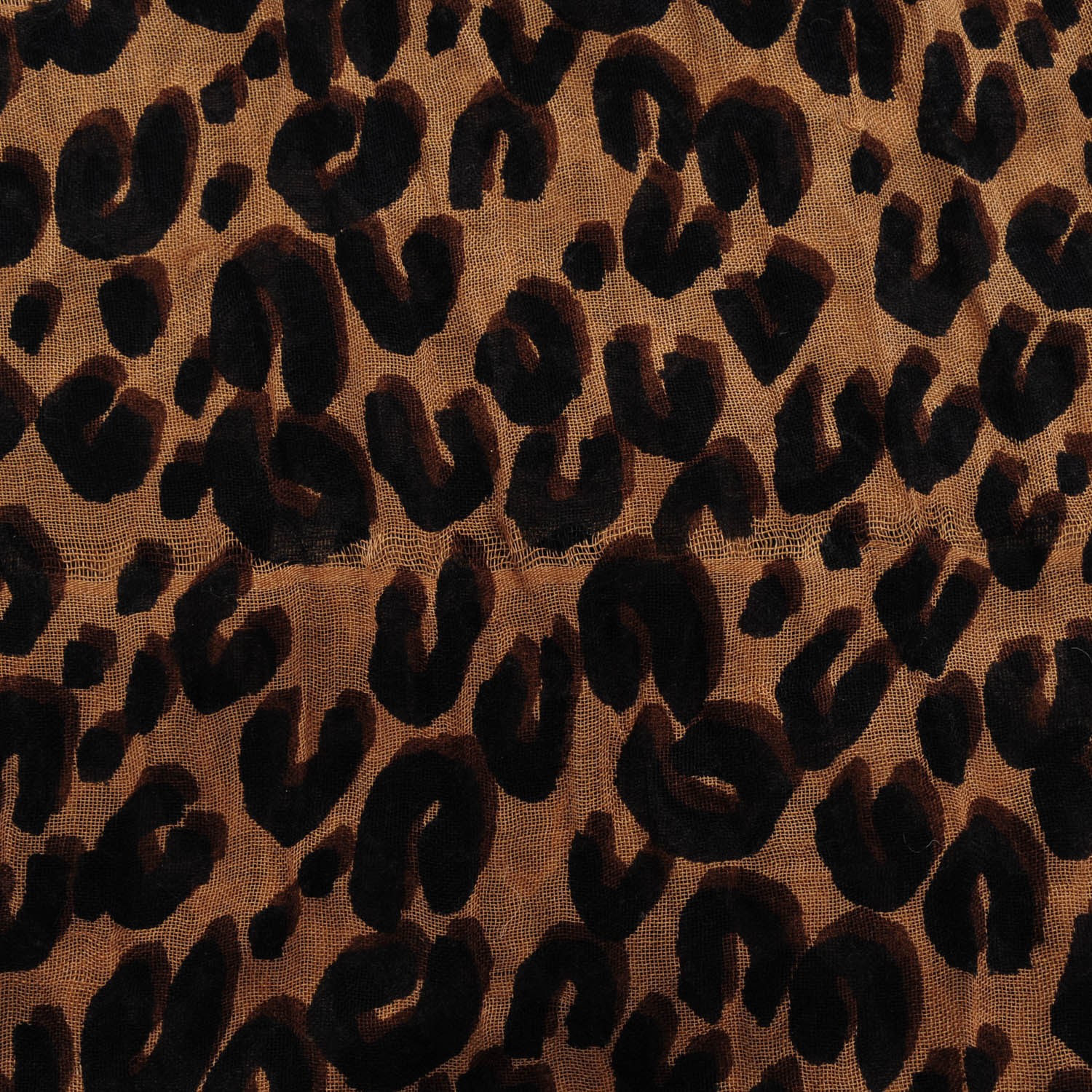 LOUIS VUITTON Cashmere Silk Leopard Stole Brown 156494 | FASHIONPHILE