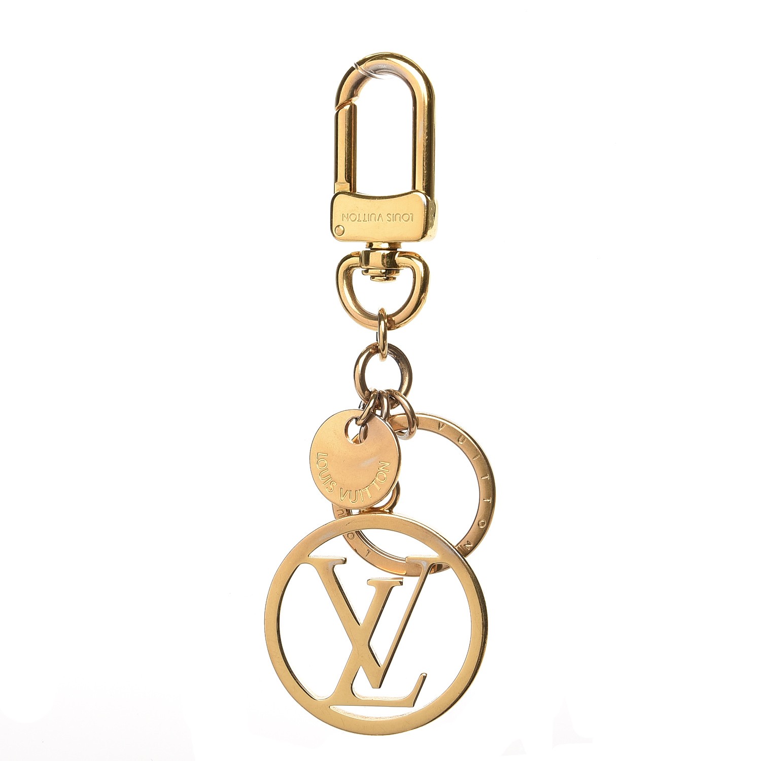 LOUIS VUITTON LV Circle Key Holder Gold 226668 | FASHIONPHILE