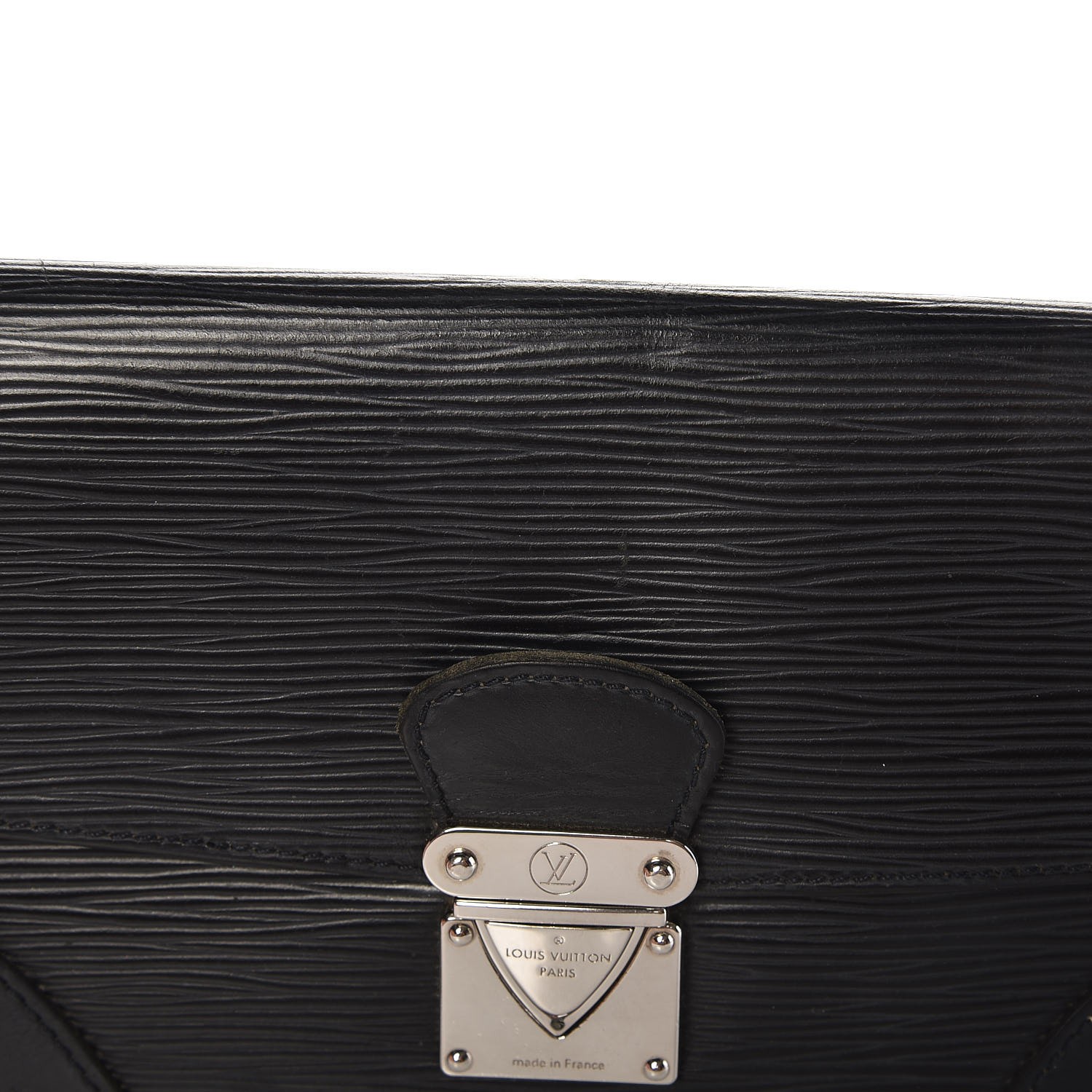Louis Vuitton Epi Sellier Dragonne Clutch Bag Black M52612 Lv Auction