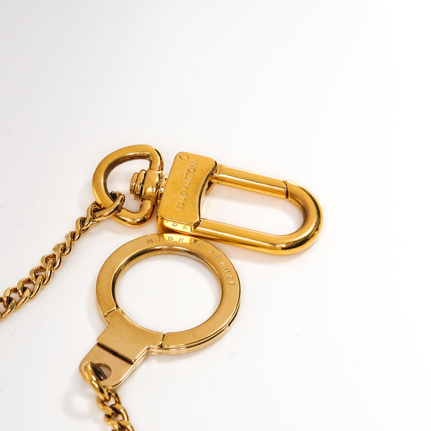 LOUIS VUITTON Pochette Extender Key Ring Chain Gold 420029