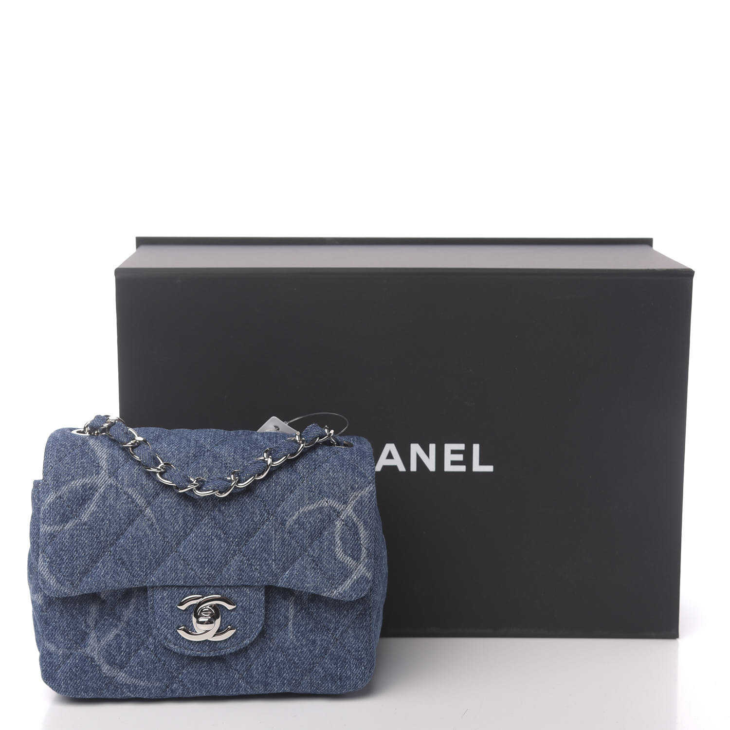 chanel denim flap