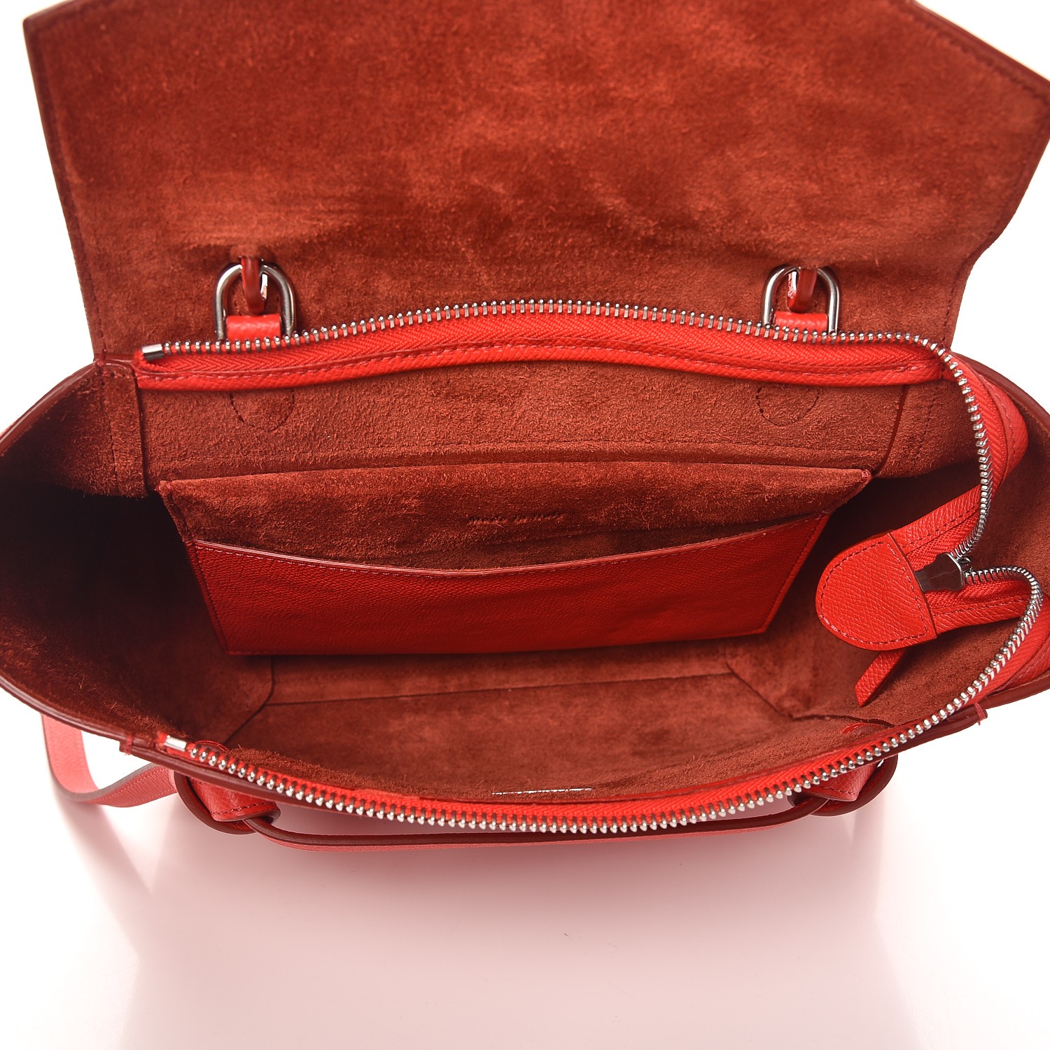 celine micro belt bag red