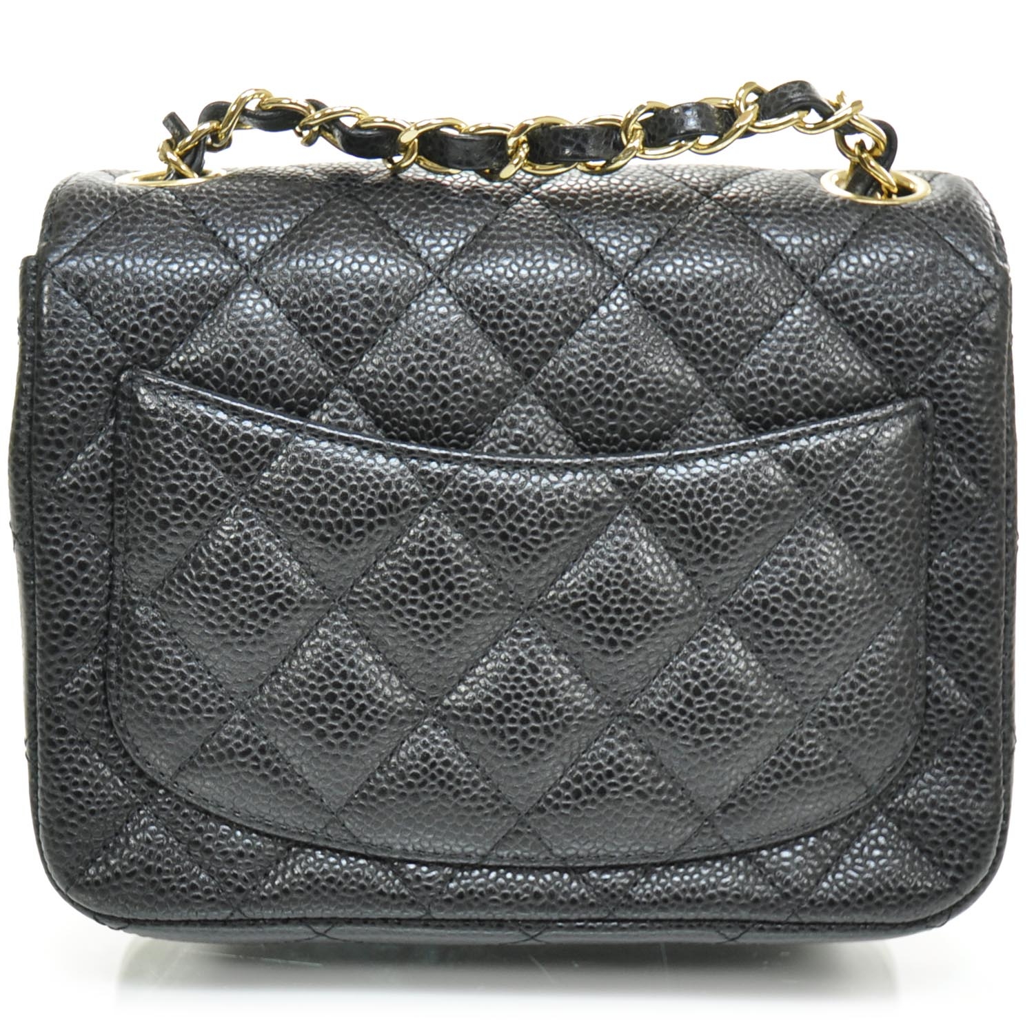 CHANEL Caviar Quilted Mini Flap Black GHW 22478