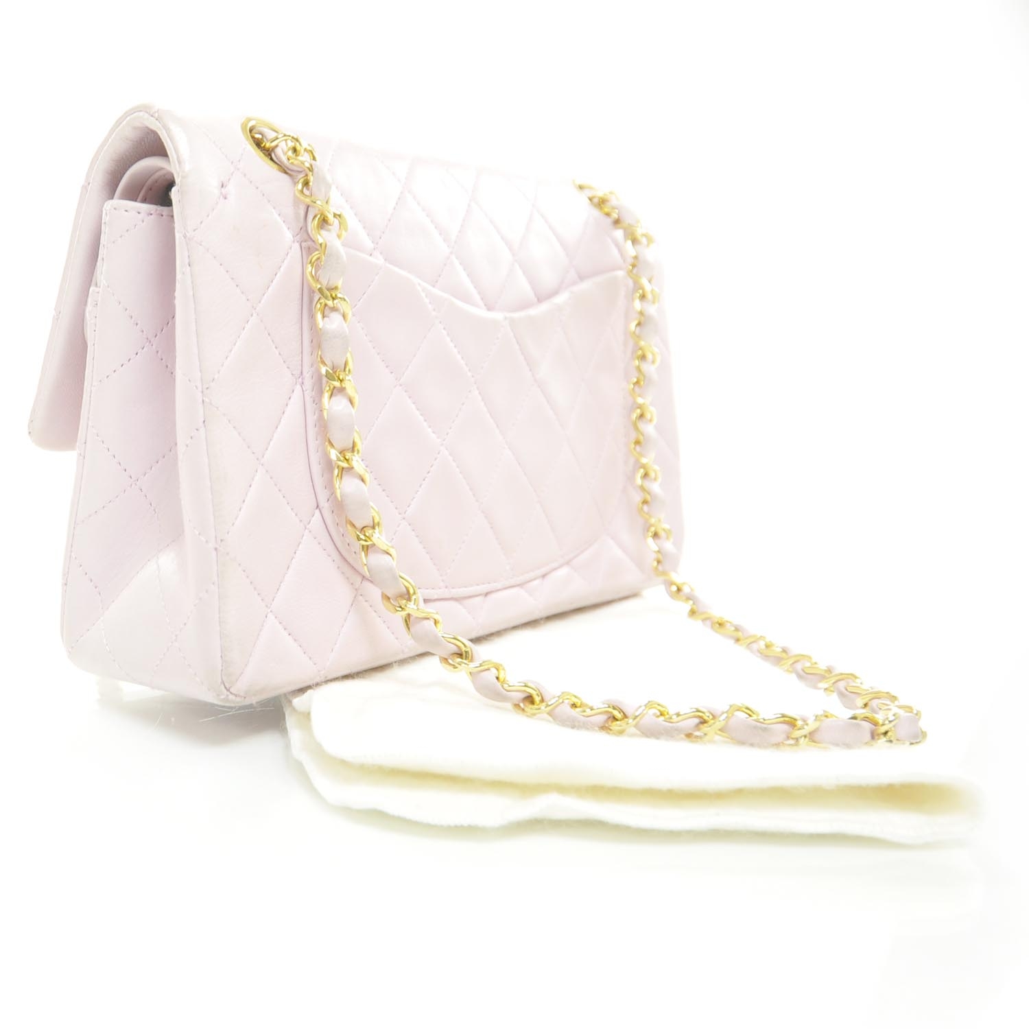 chanel pink lambskin