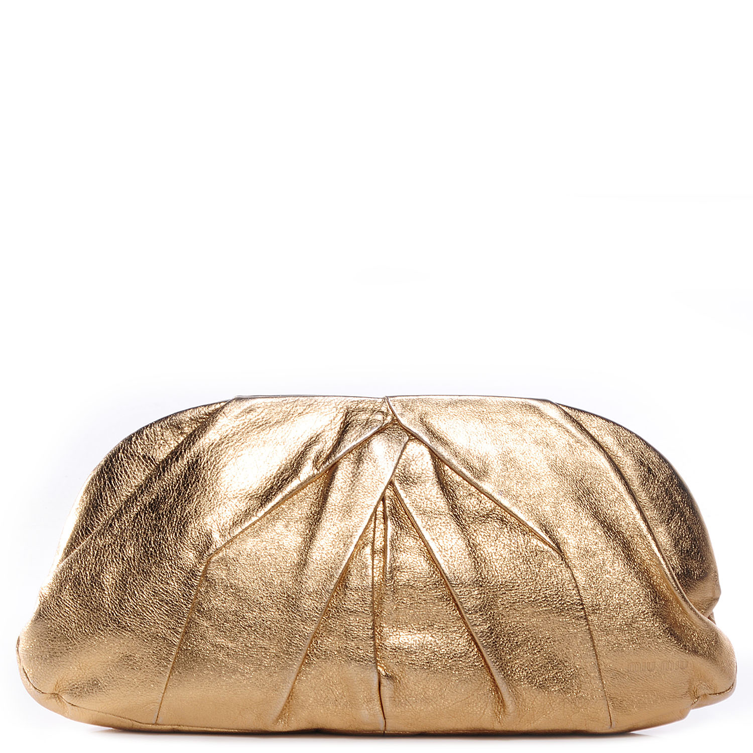 soft gold clutch