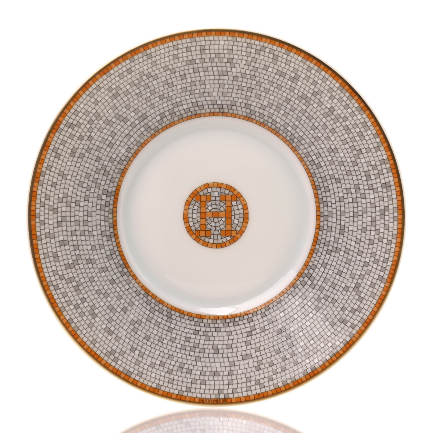 Hermes Porcelain Mosaique Au 24 Porcelain Tea Cup And Saucer Set Of 2 5452